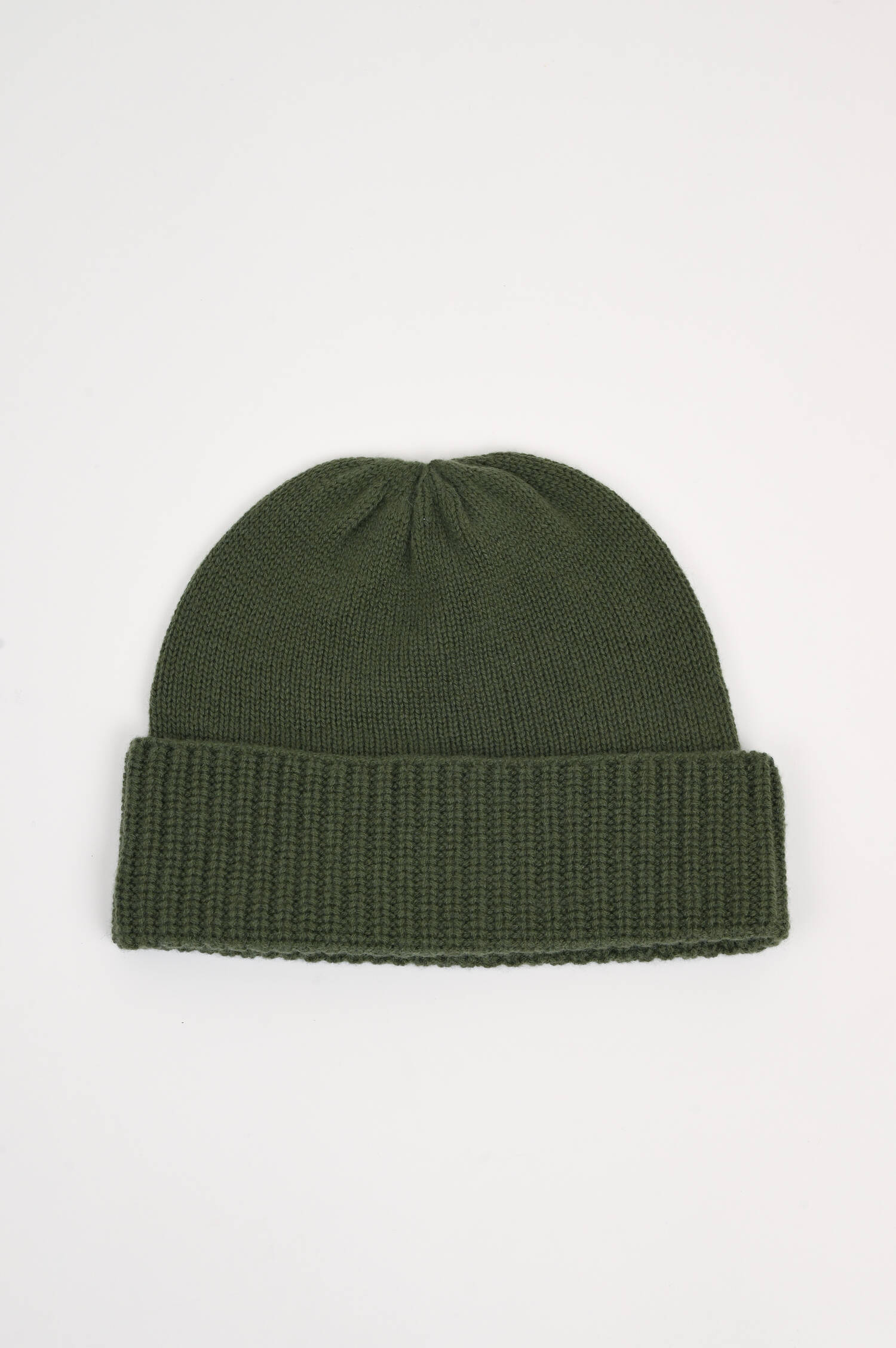 Cashmere Mütze in Dunkelgrün