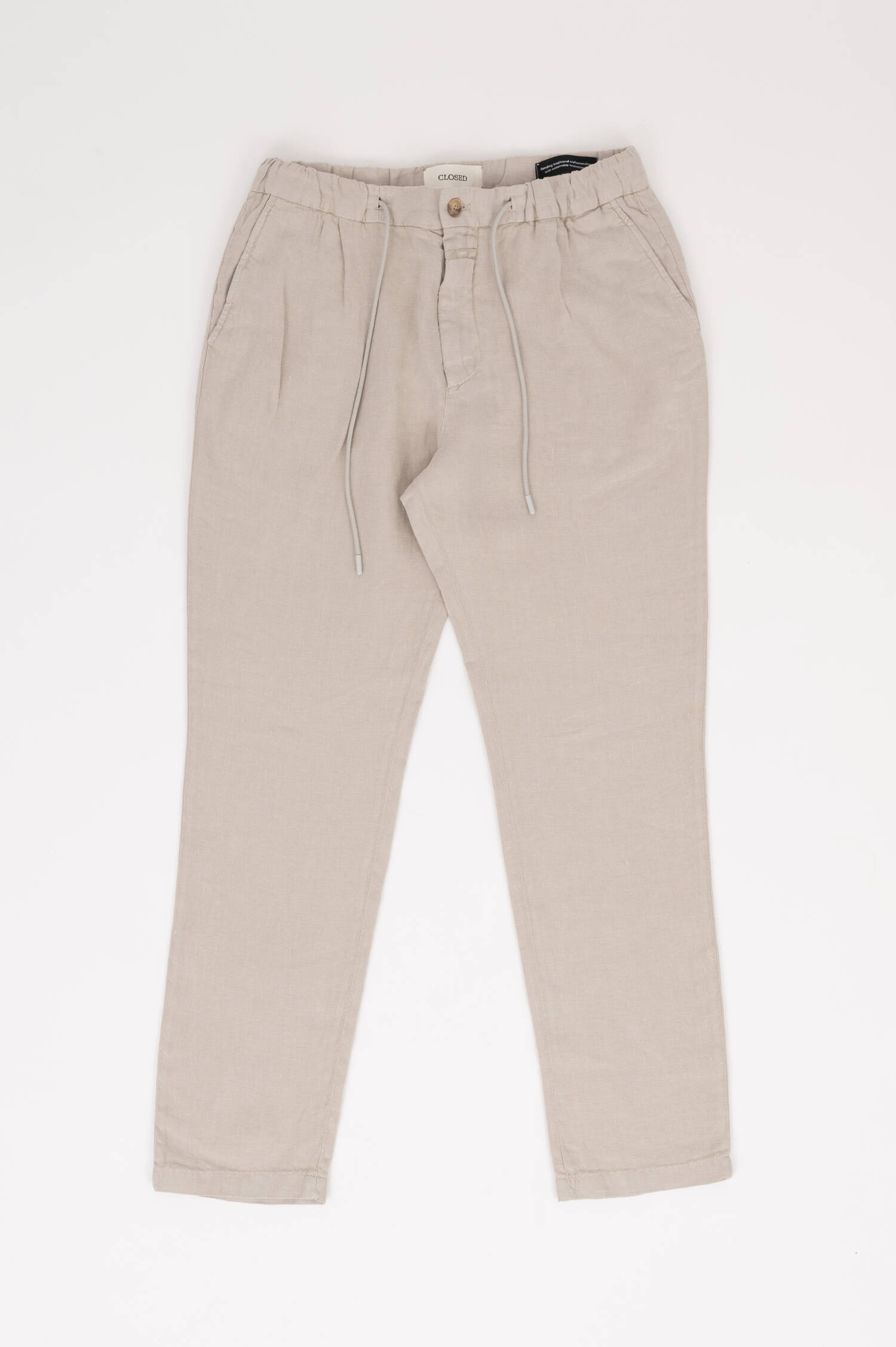 Leinenhose VIRGO TAPERED in Hellgrau