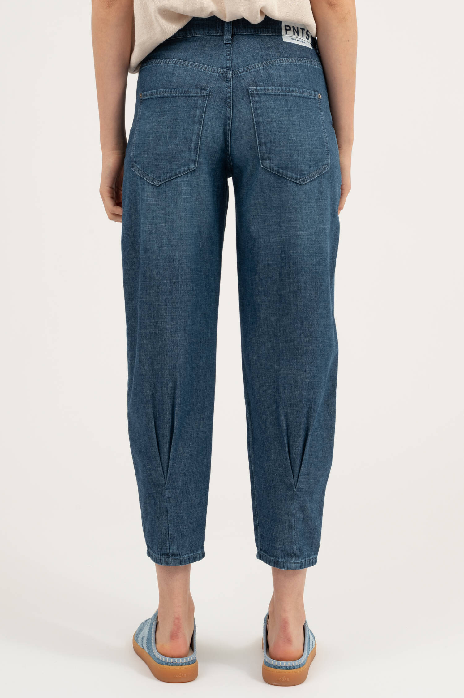 Jeans THE O SHAPE in Mittelblau