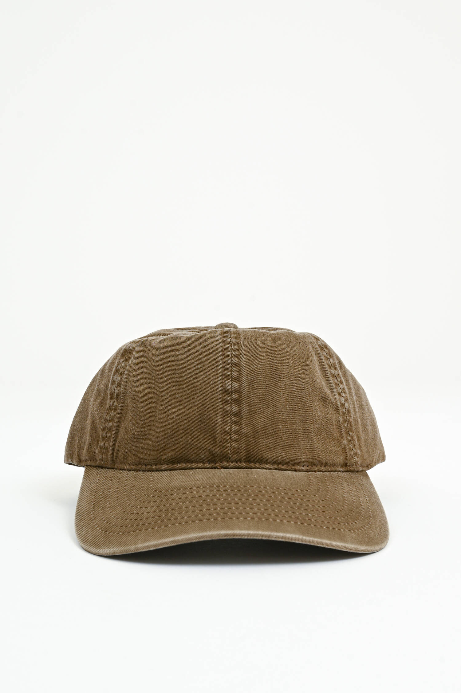Basecap aus Baumwolle in Washed Braun