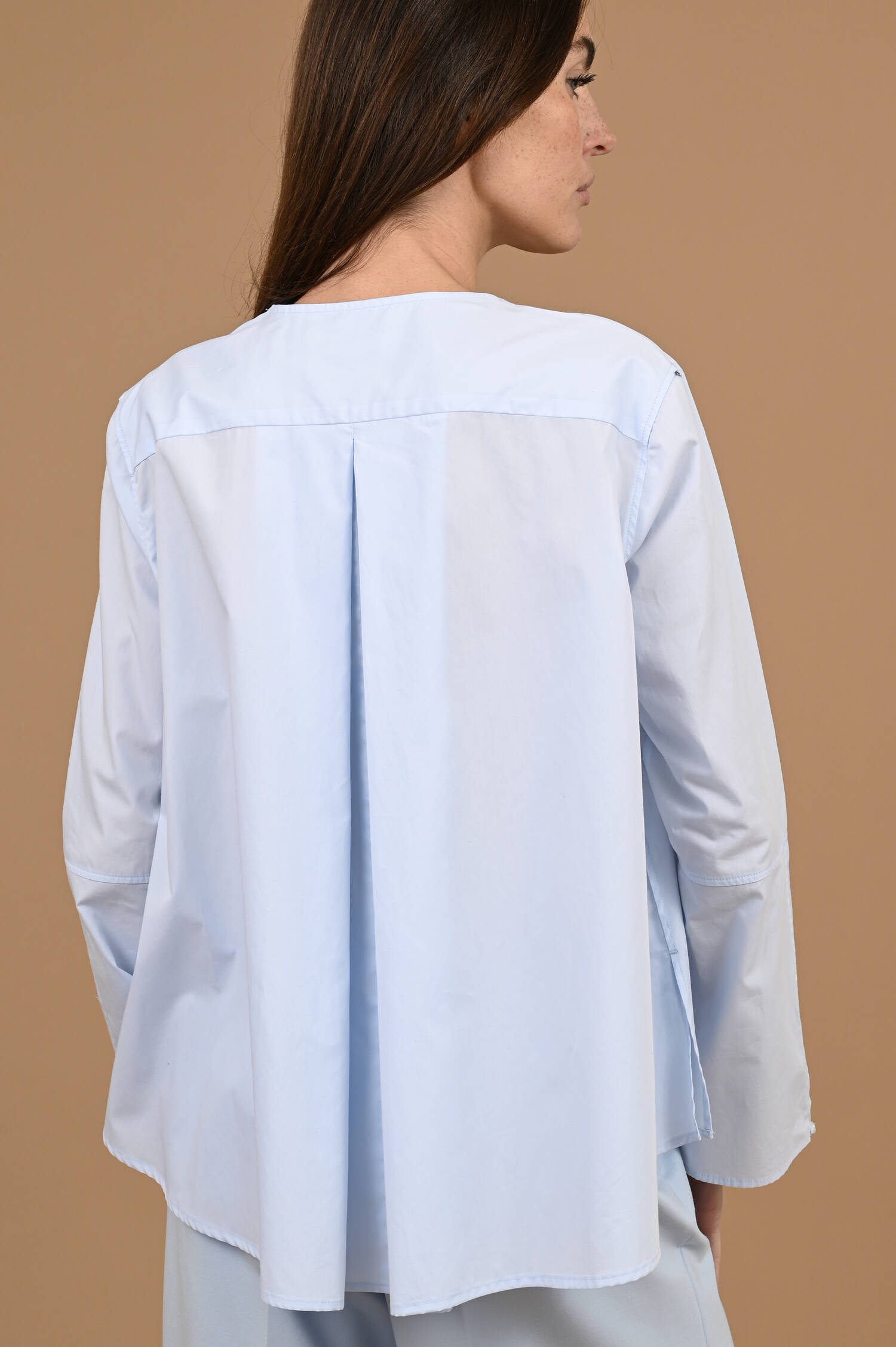 Ausgestellte Bluse "Zoe" in Hellblau