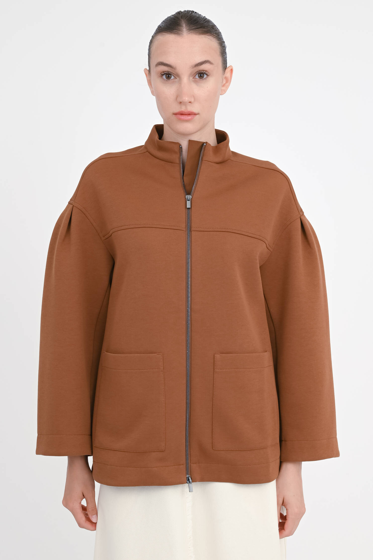 Sweatshirt-Jacke CADICE in Tabak Sweatshirt-Jacke CADICE in Tabak