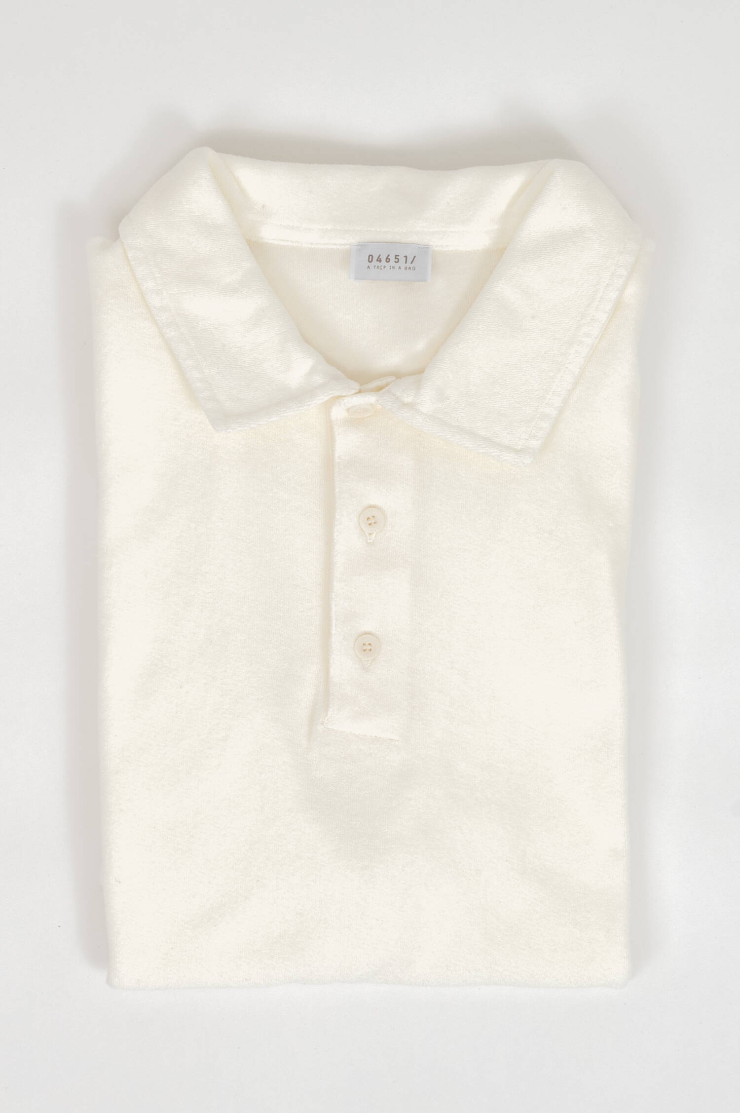 Frottee Poloshirt TERRY in Creme
