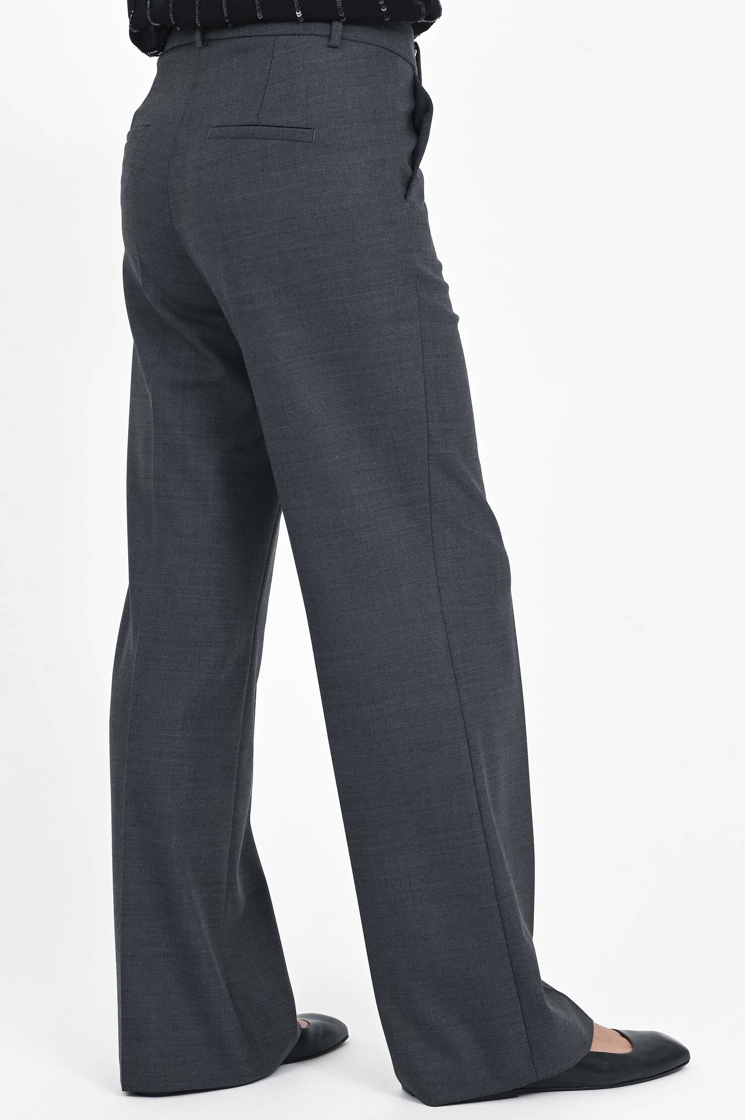 Straight-Leg-Pants AMELIE in Midnight Grey Melange Straight-Leg-Pants AMELIE in Midnight Grey Melange