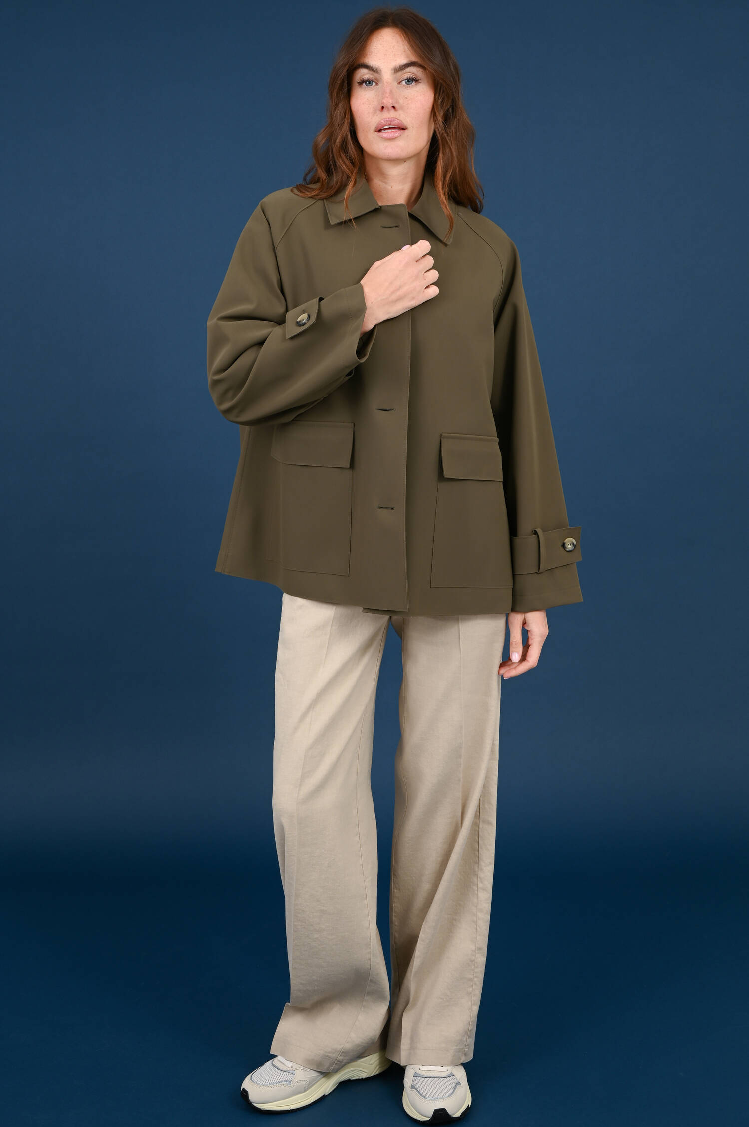 Scuba-Jacke in Dark Khaki