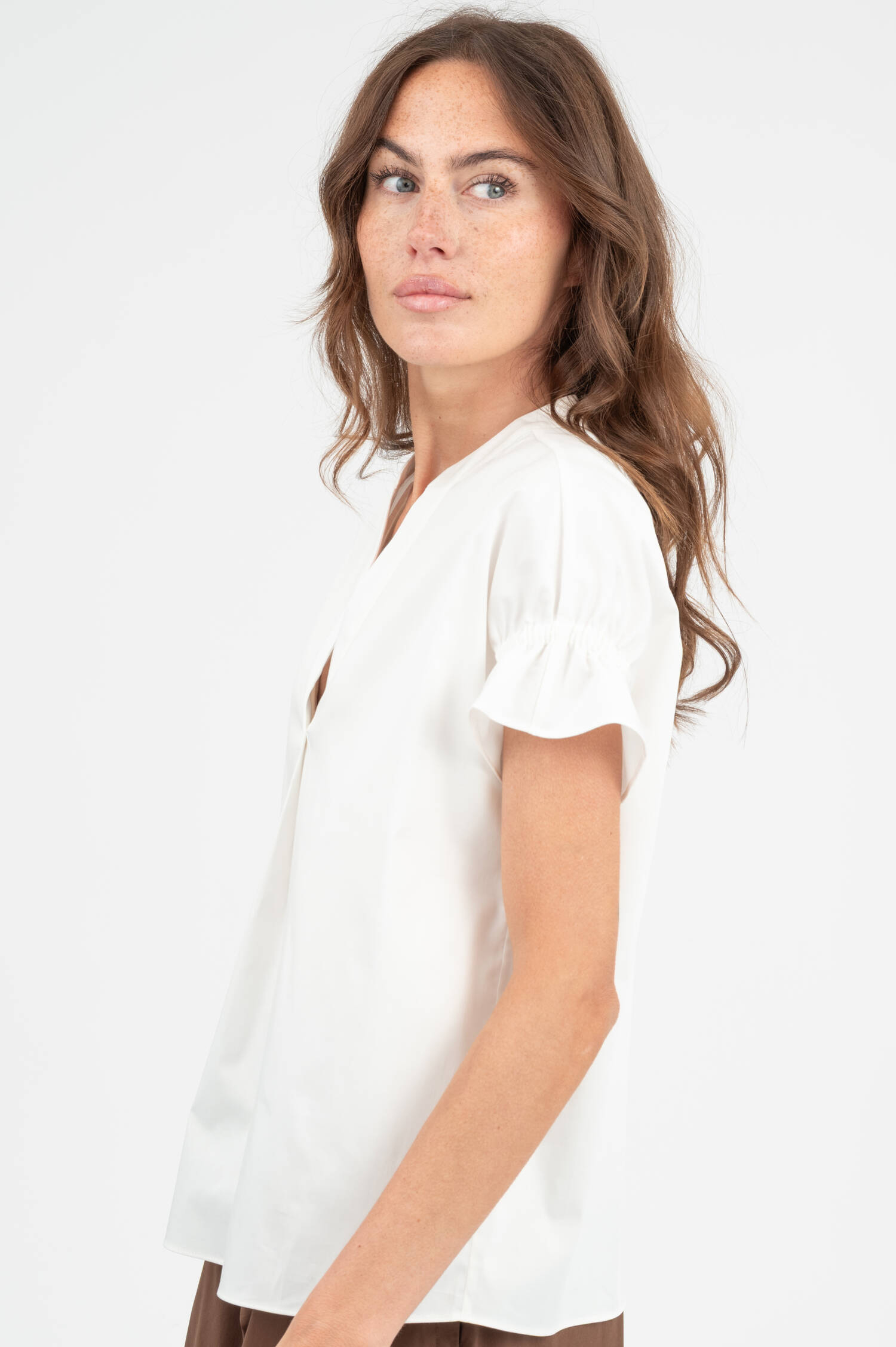 Oversize Bluse in Weiß