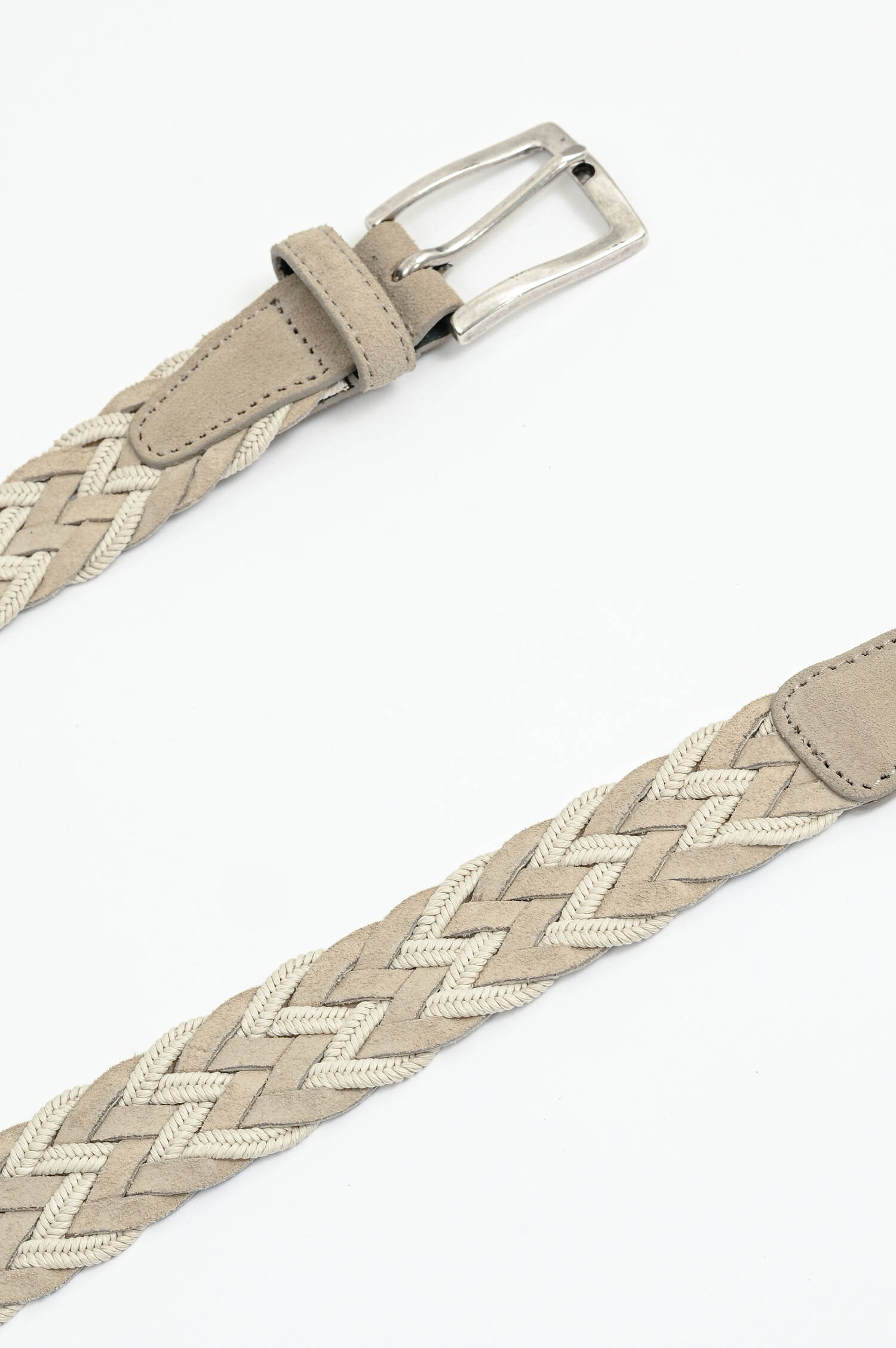 Geflochtener Gürtel in Beige/Creme