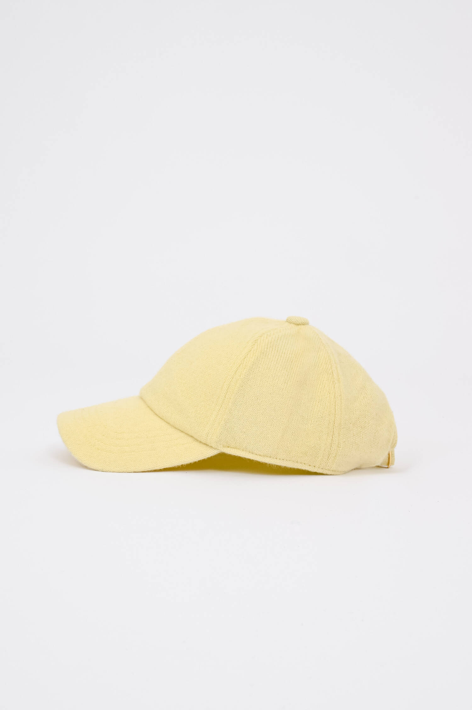 Basecap aus Cashmere in Butter