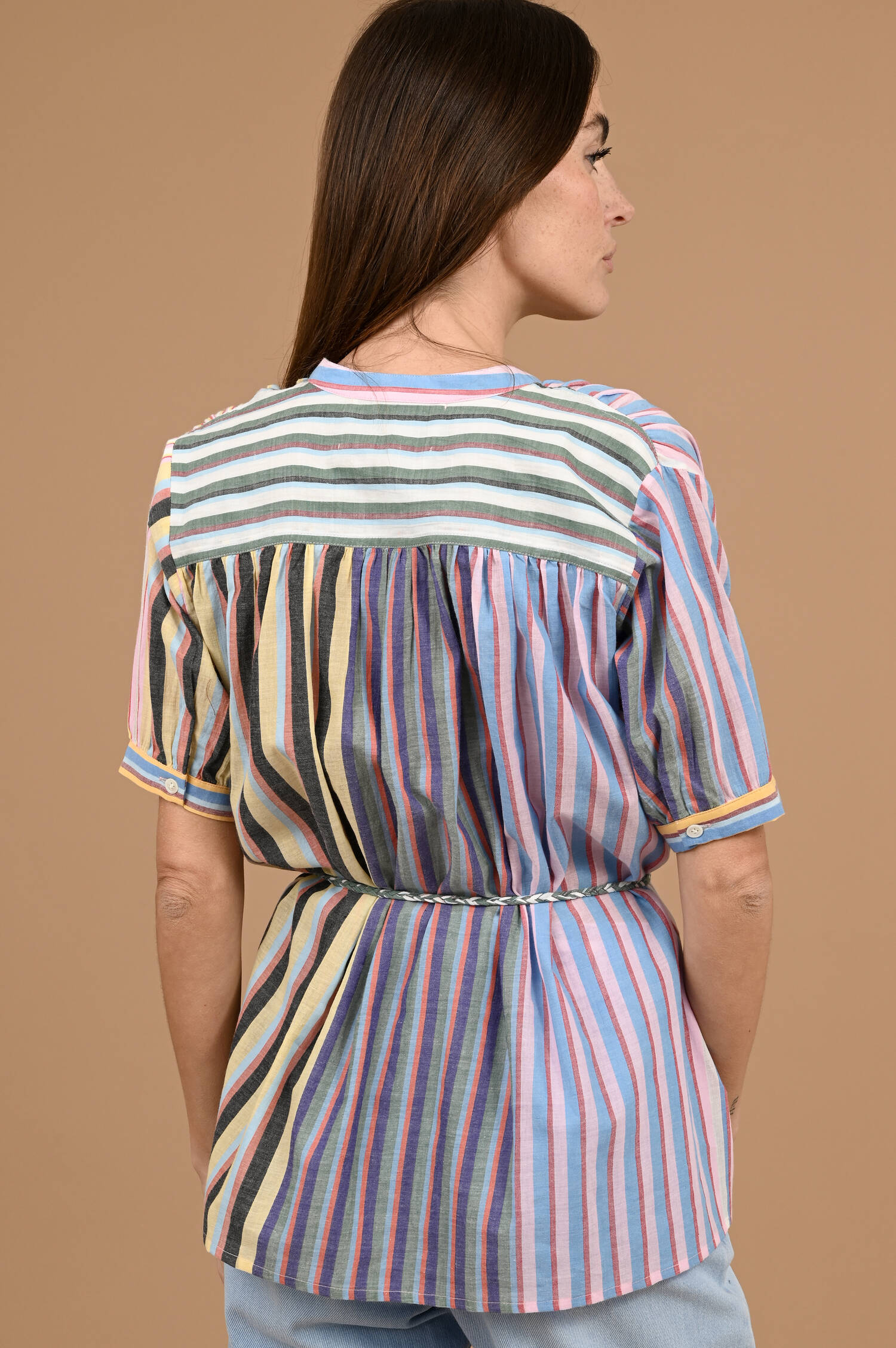 Bluse ARTEMIS in Multicolor gestreift