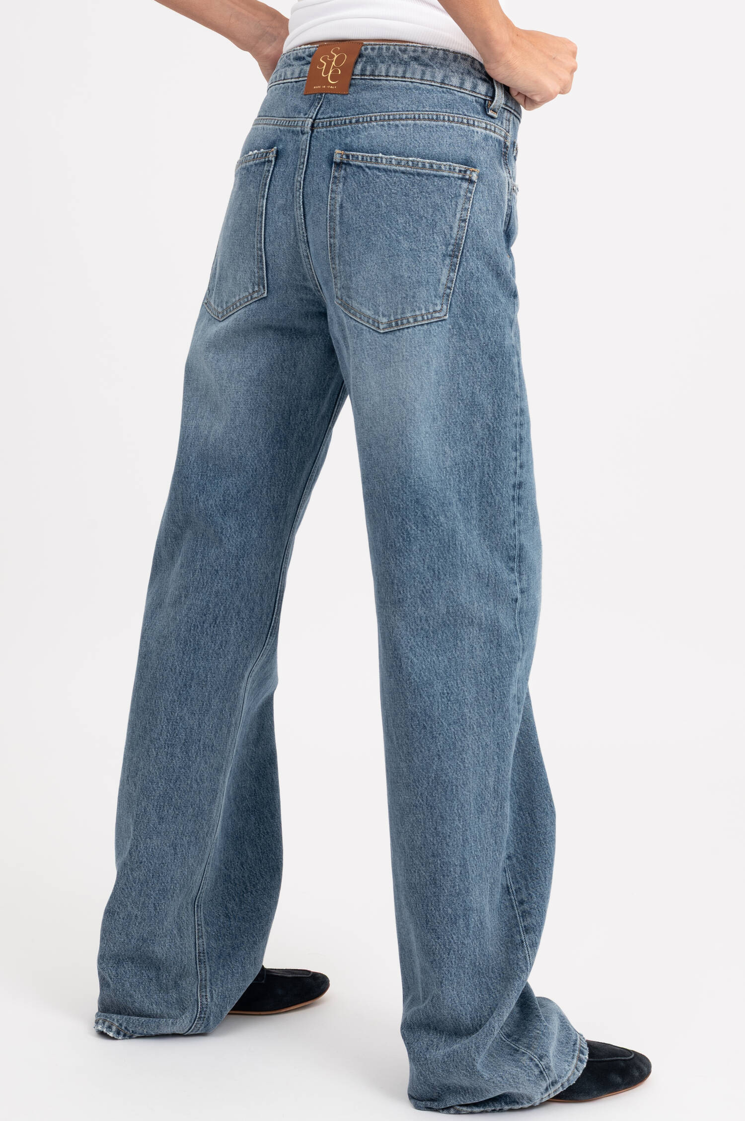 Wide-Leg Jeans NOLA in Hellblau