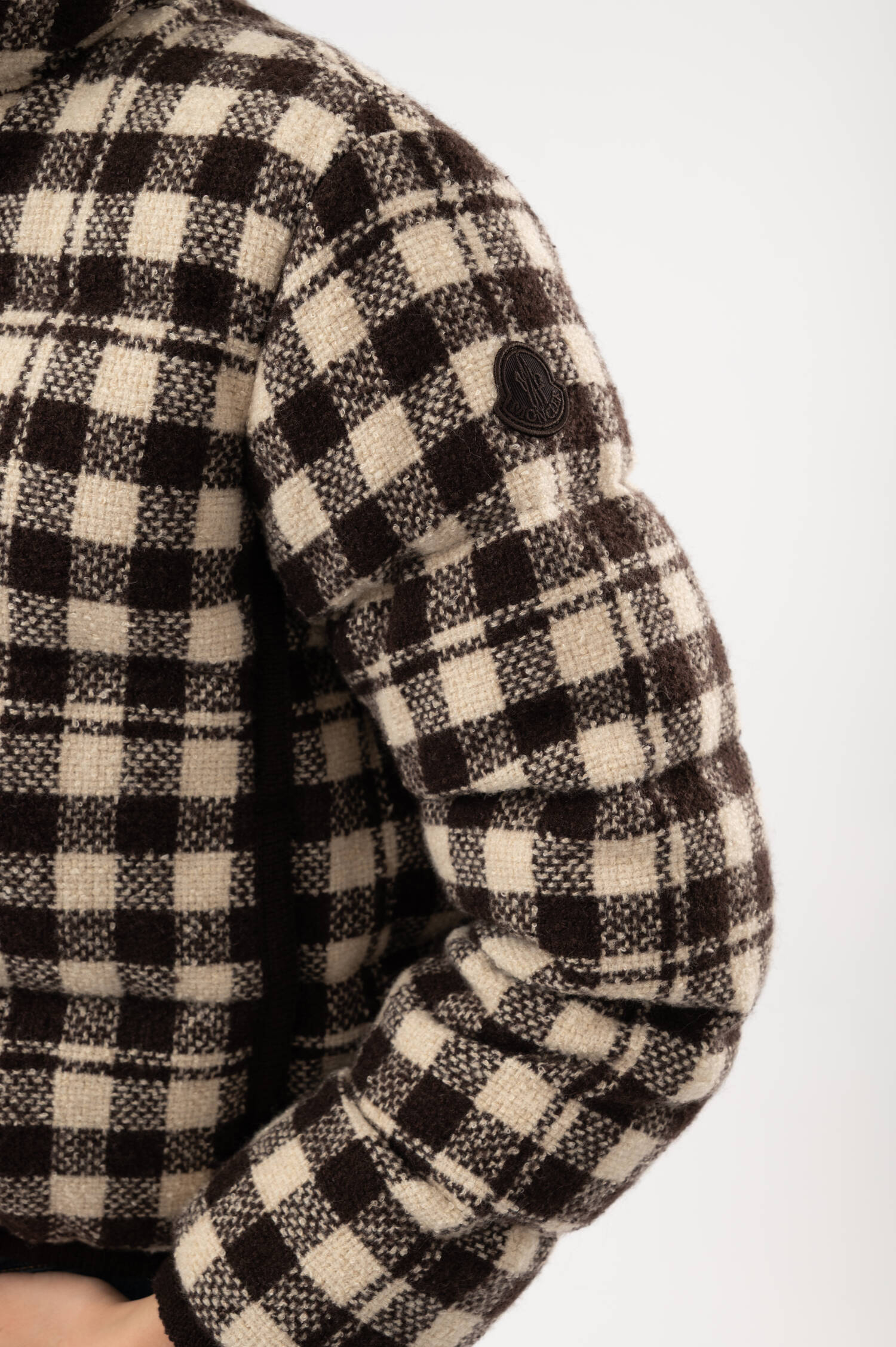 Daunensteppjacke ABSTRACTION in Braun
