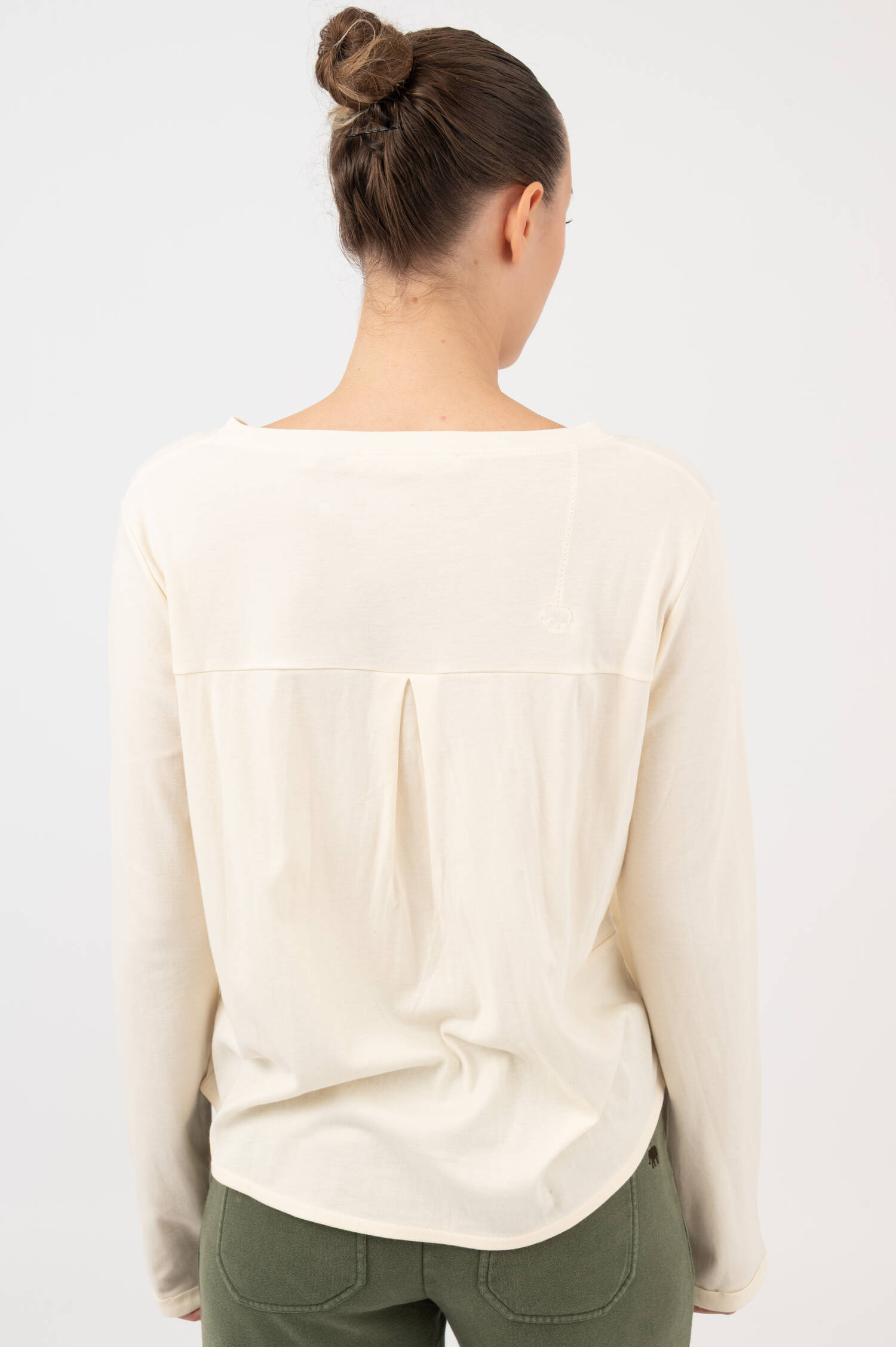Langarm-Shirt TENJA in Off-White Langarm-Shirt TENJA in Off-White
