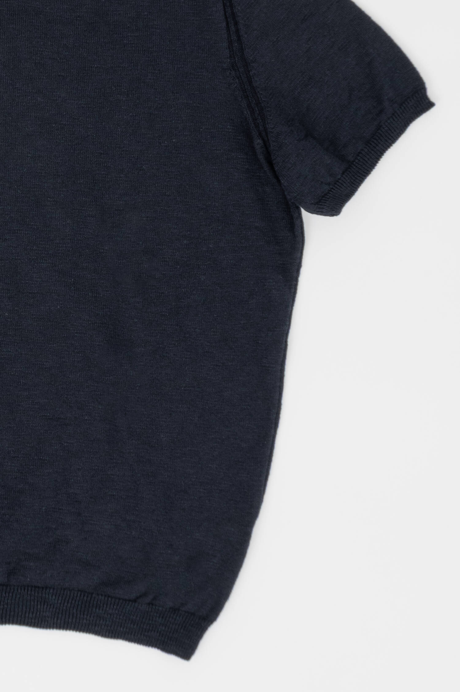 Strick T-Shirt in Navy