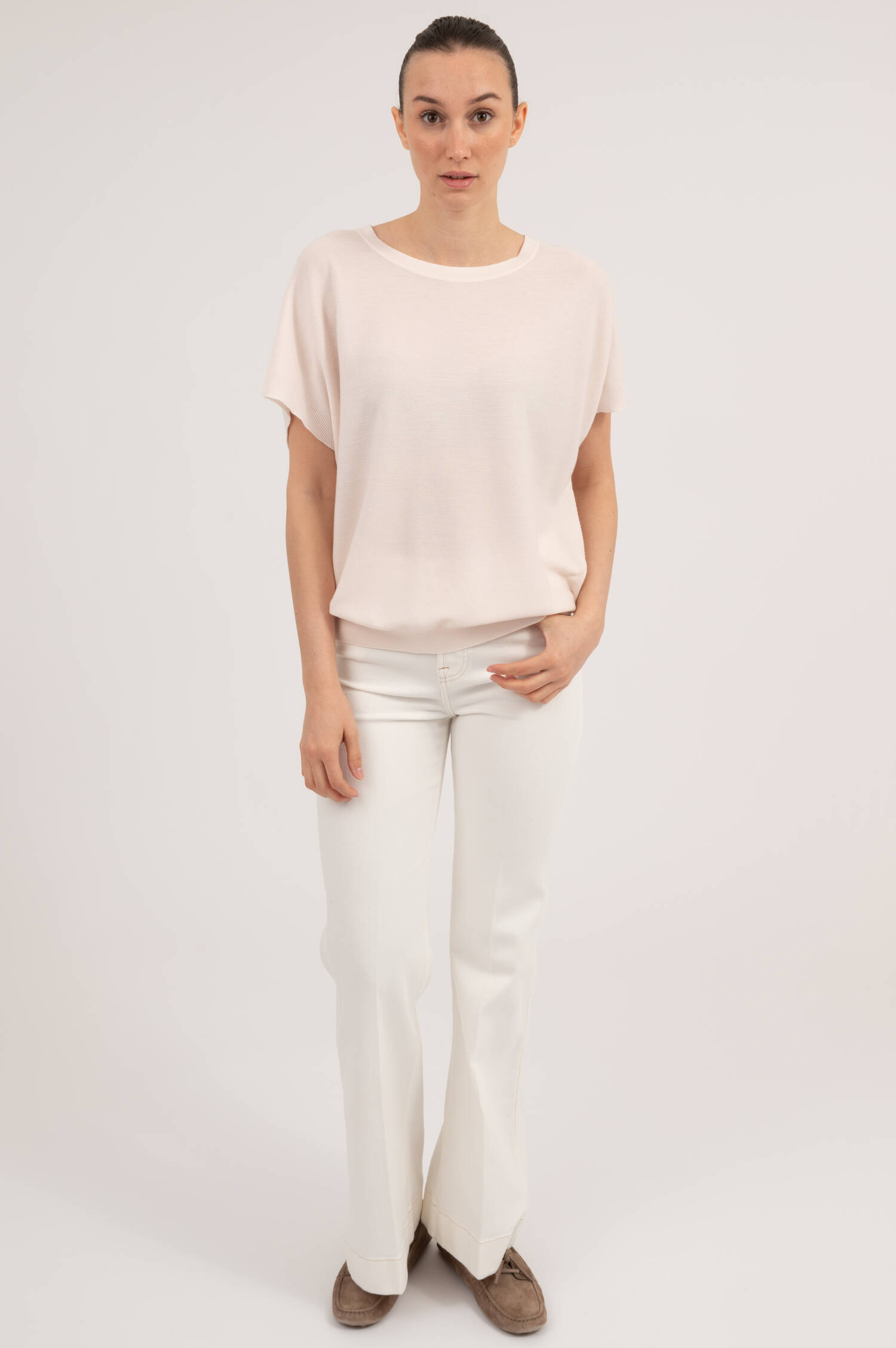 Poncho Pullover in Creme Poncho Pullover in Creme