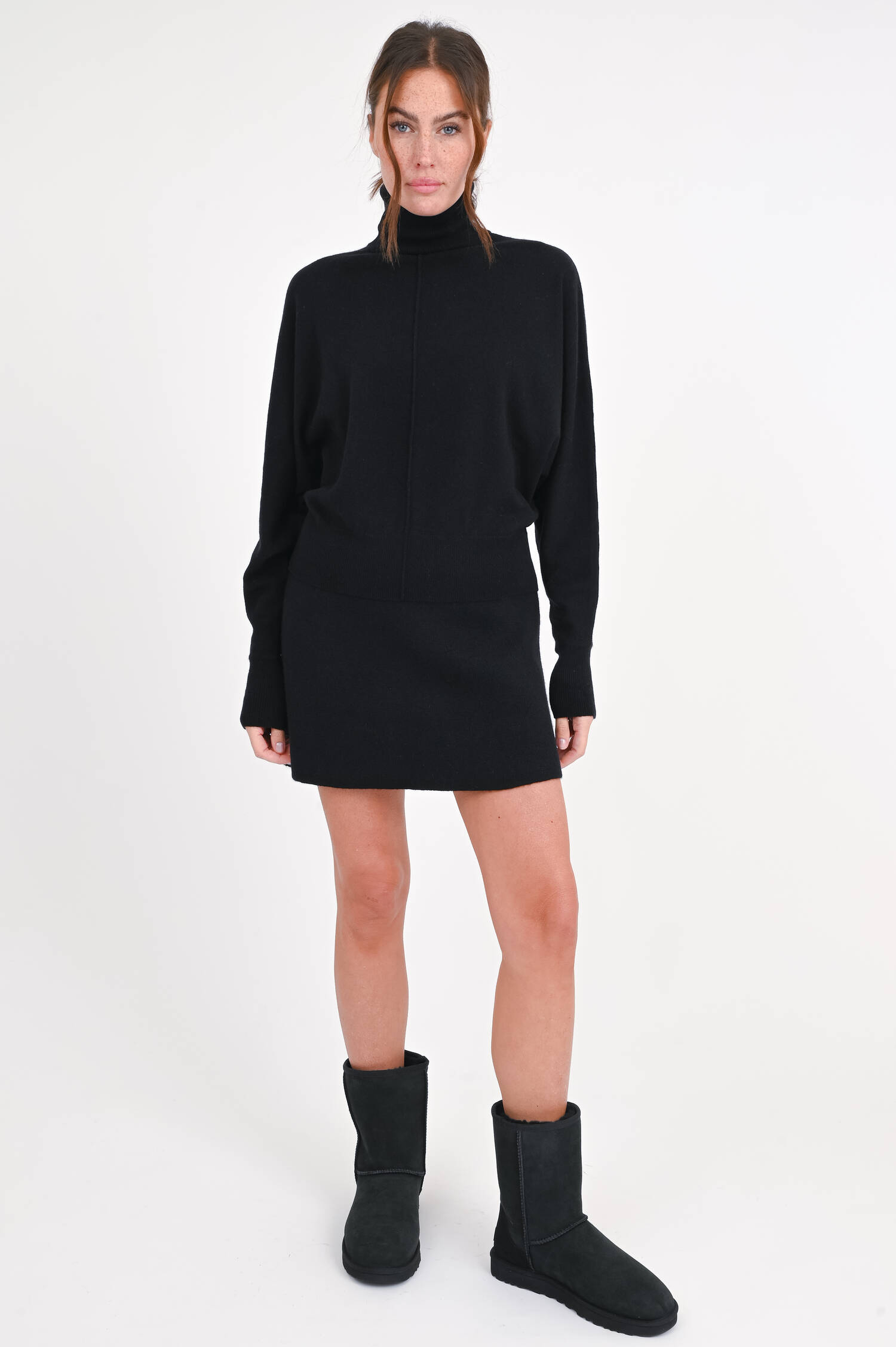 Rollkragenpullover in Schwarz