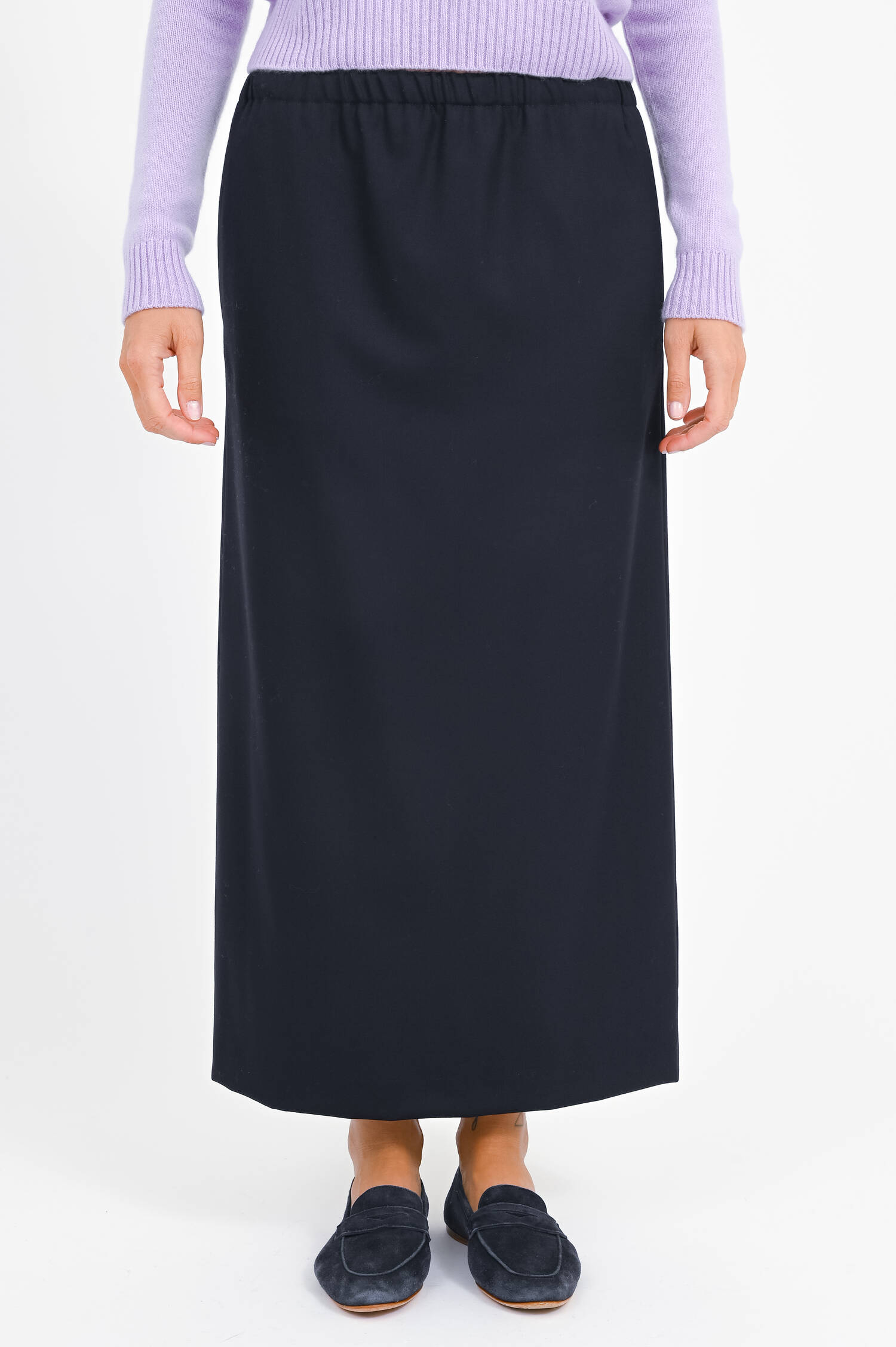Bleistiftrock aus Woll-Mix in Blue Navy Bleistiftrock aus Woll-Mix in Blue Navy
