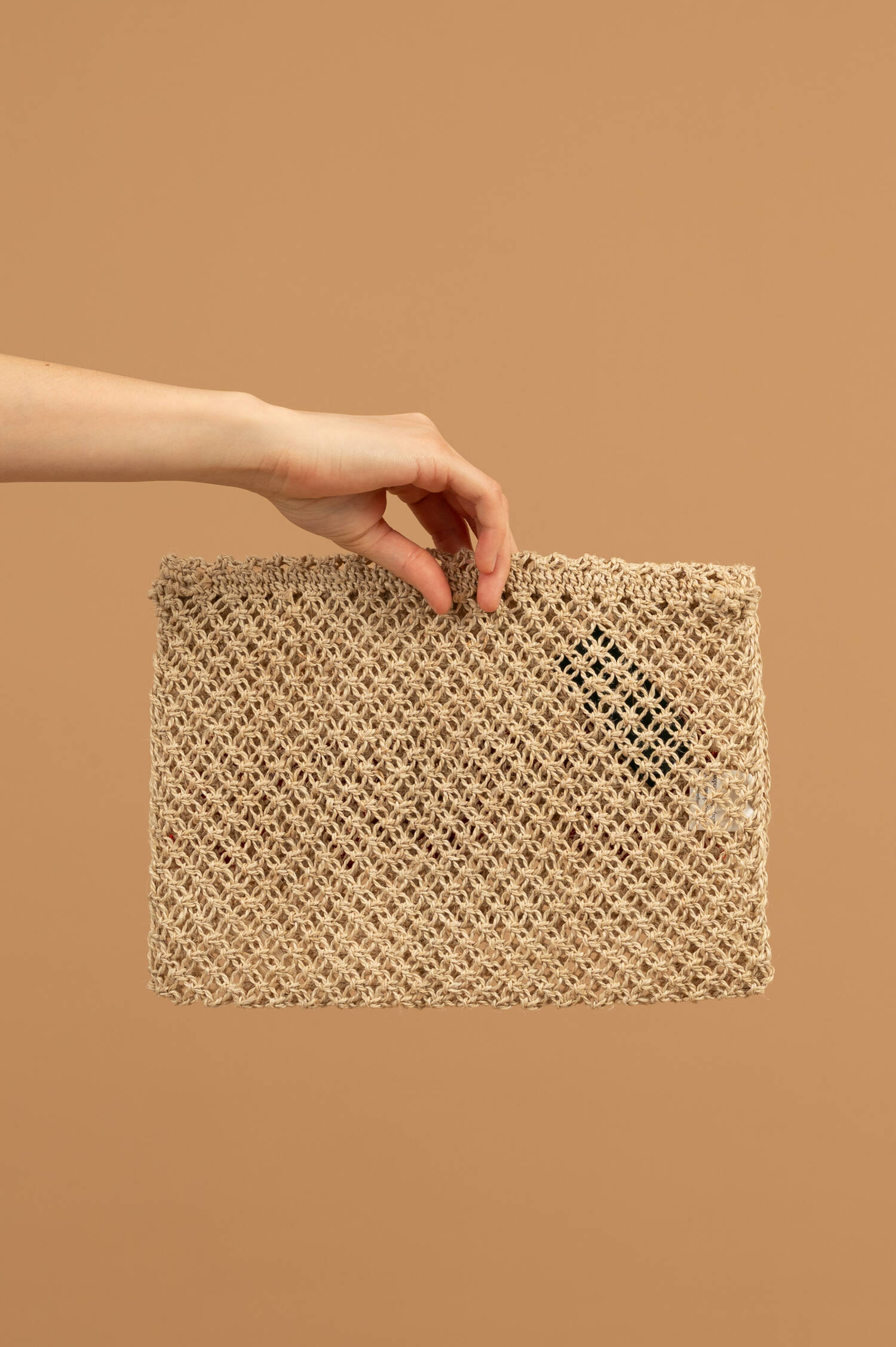 Clutch MILLY AMORE in Natur/Rot