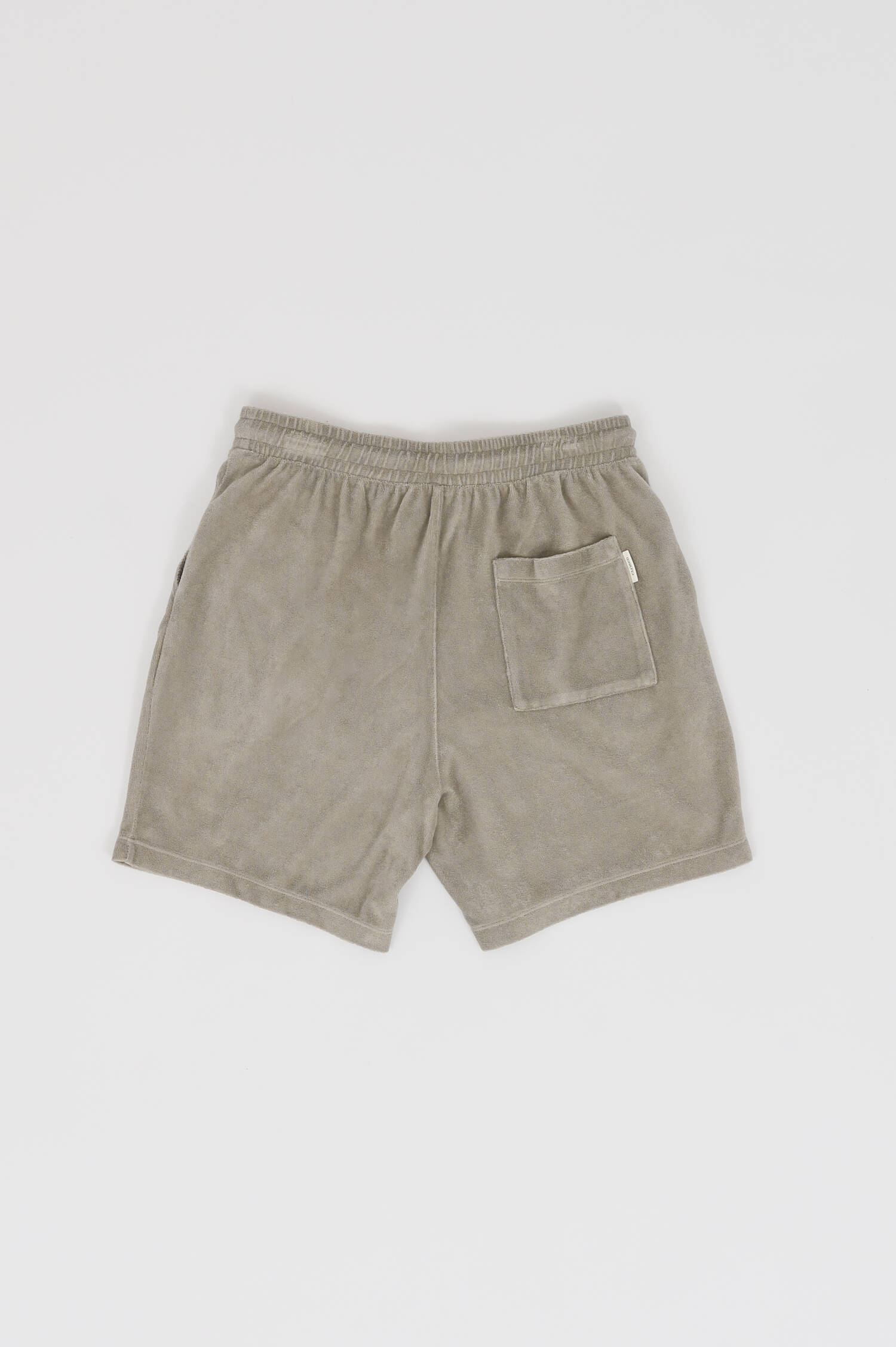 Frottee Bermuda in Greige