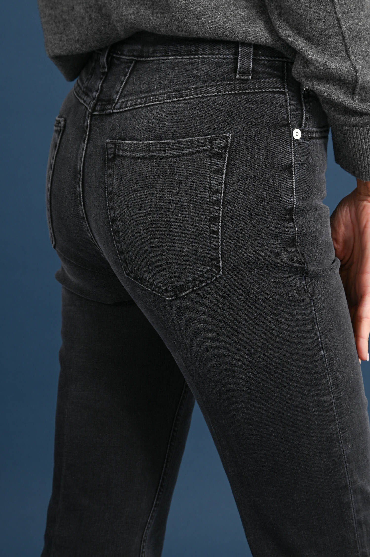 Flared Jeans JOVANNA in Dark Grey