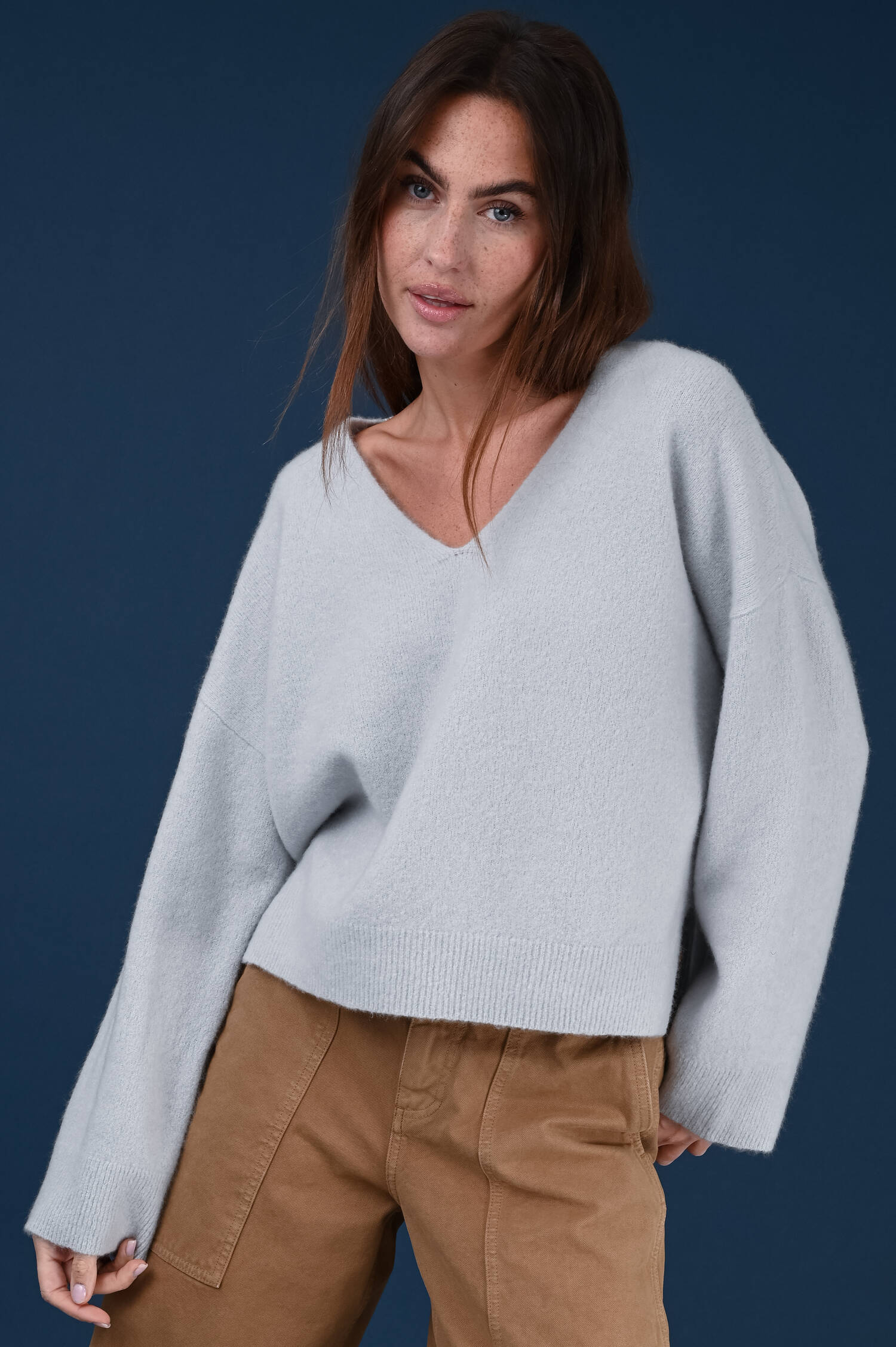 Cashmeremix Pullover SEMADARA in Grau Cashmeremix Pullover SEMADARA in Grau