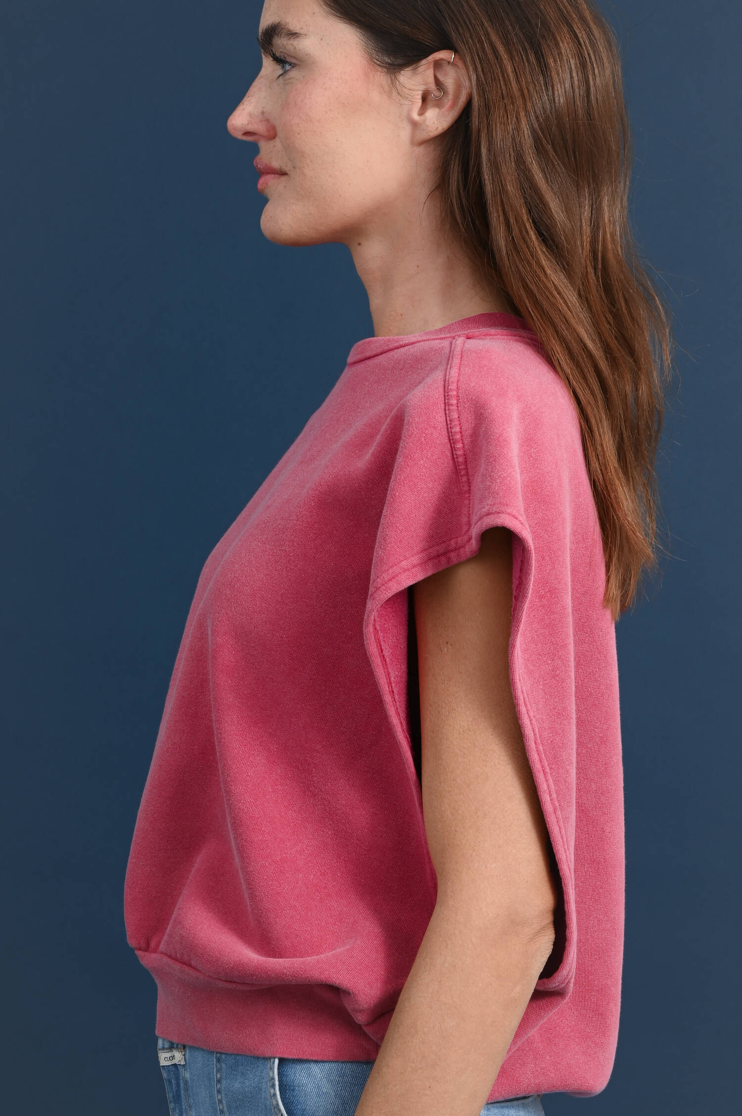 Ärmelloser Sweater CAMPA in Geraniumpink