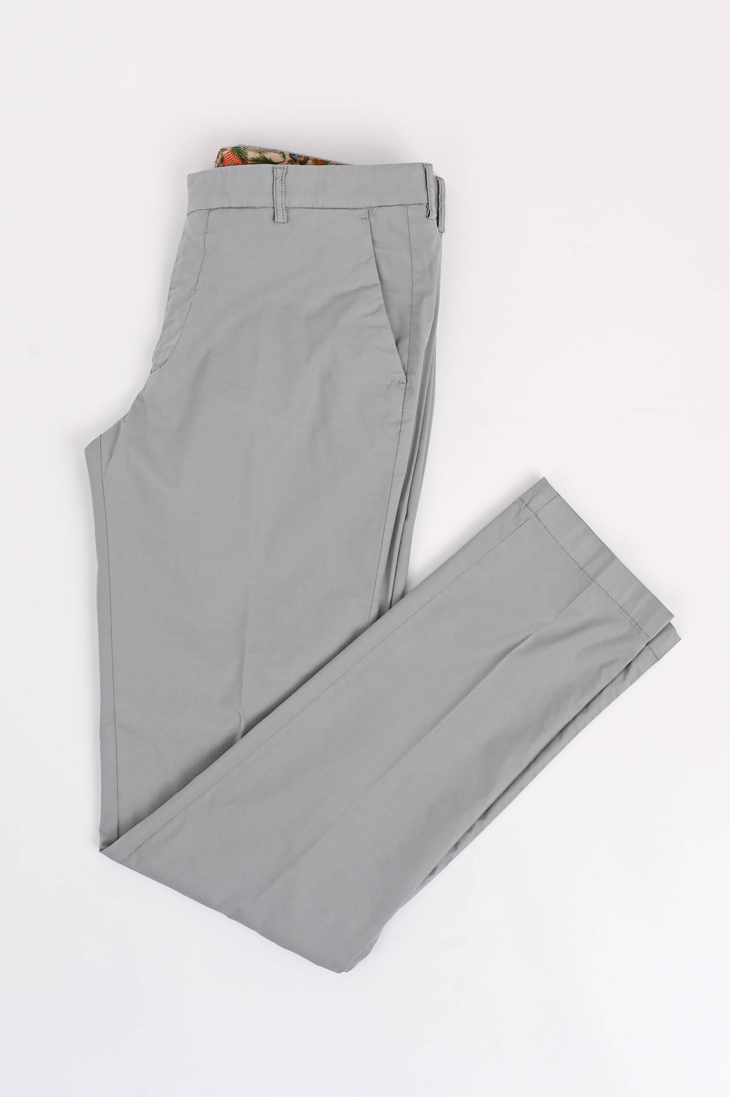 Lyocell-Baumwollhose in Hellgrau