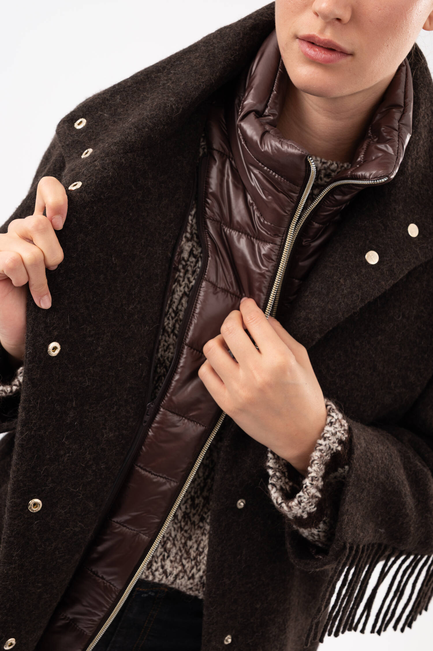 Woll-Mix-Jacke in Braun Woll-Mix-Jacke in Braun