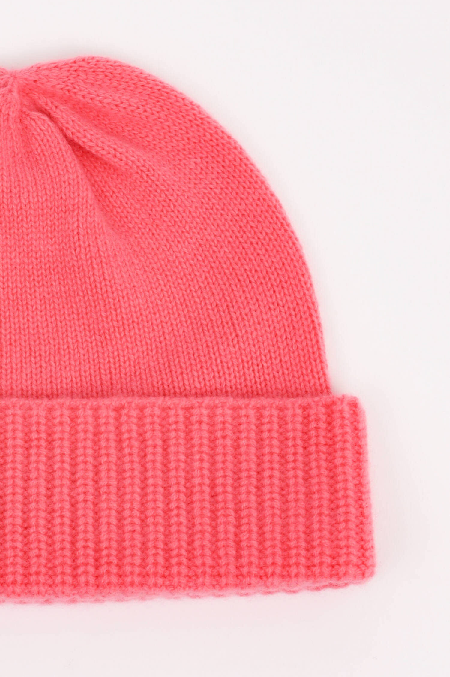 Cashmere Mütze in Korall