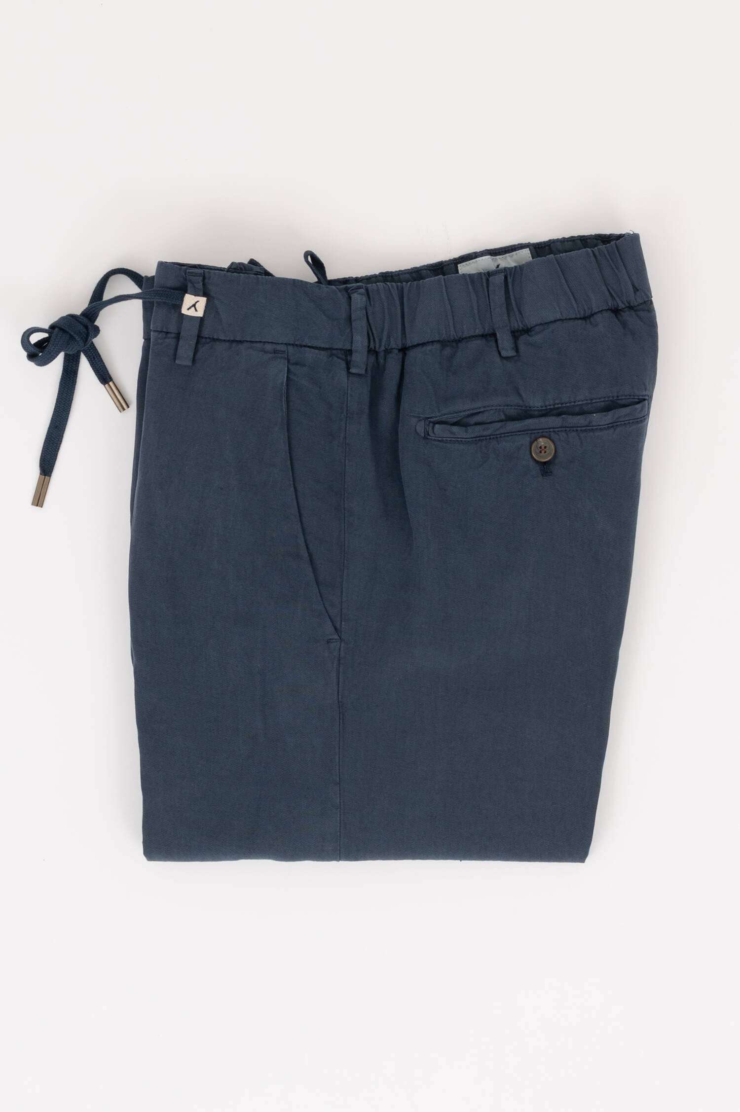 Chino mit Kordelzug in Marine