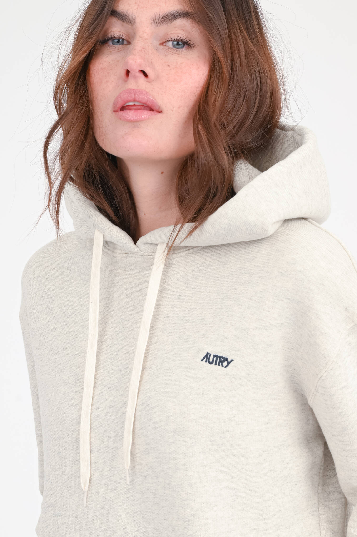 Hoodie mit Kapuze in Hellgrau Hoodie mit Kapuze in Hellgrau