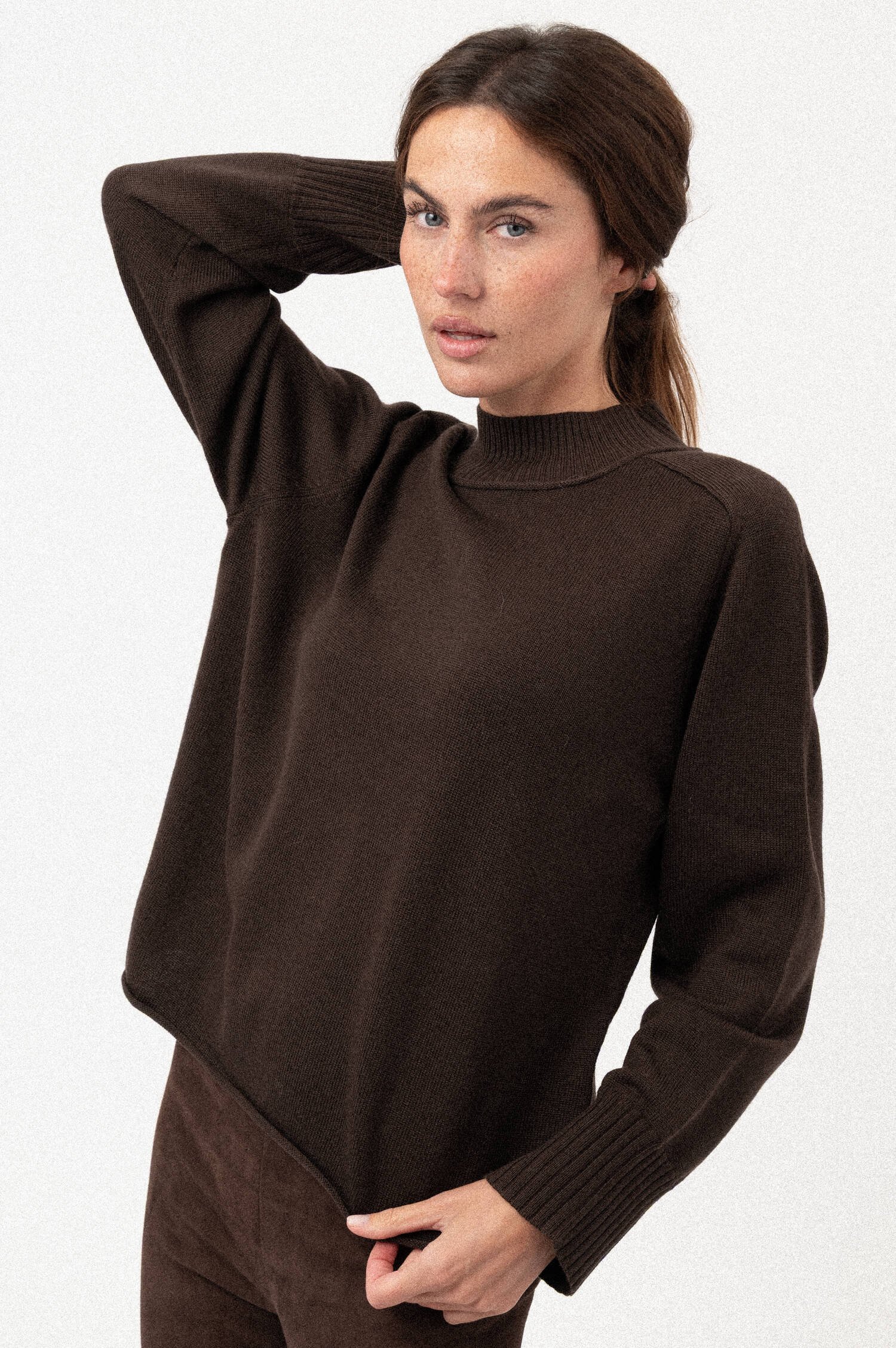 Woll-Pullover in Braun Woll-Pullover in Braun