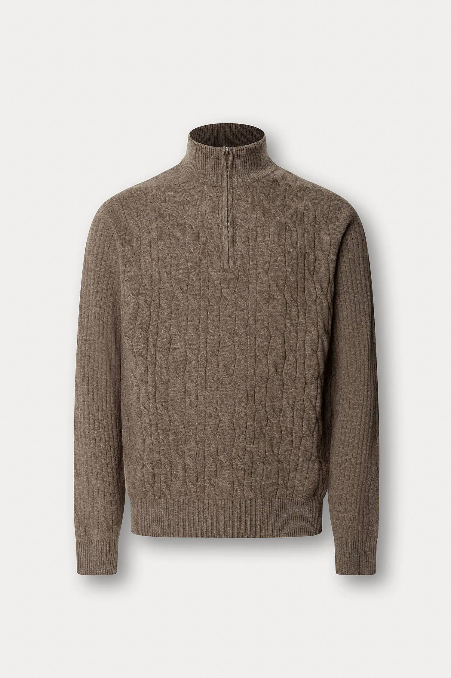 Lammwoll-Troyer in Taupe Lammwoll-Troyer in Taupe