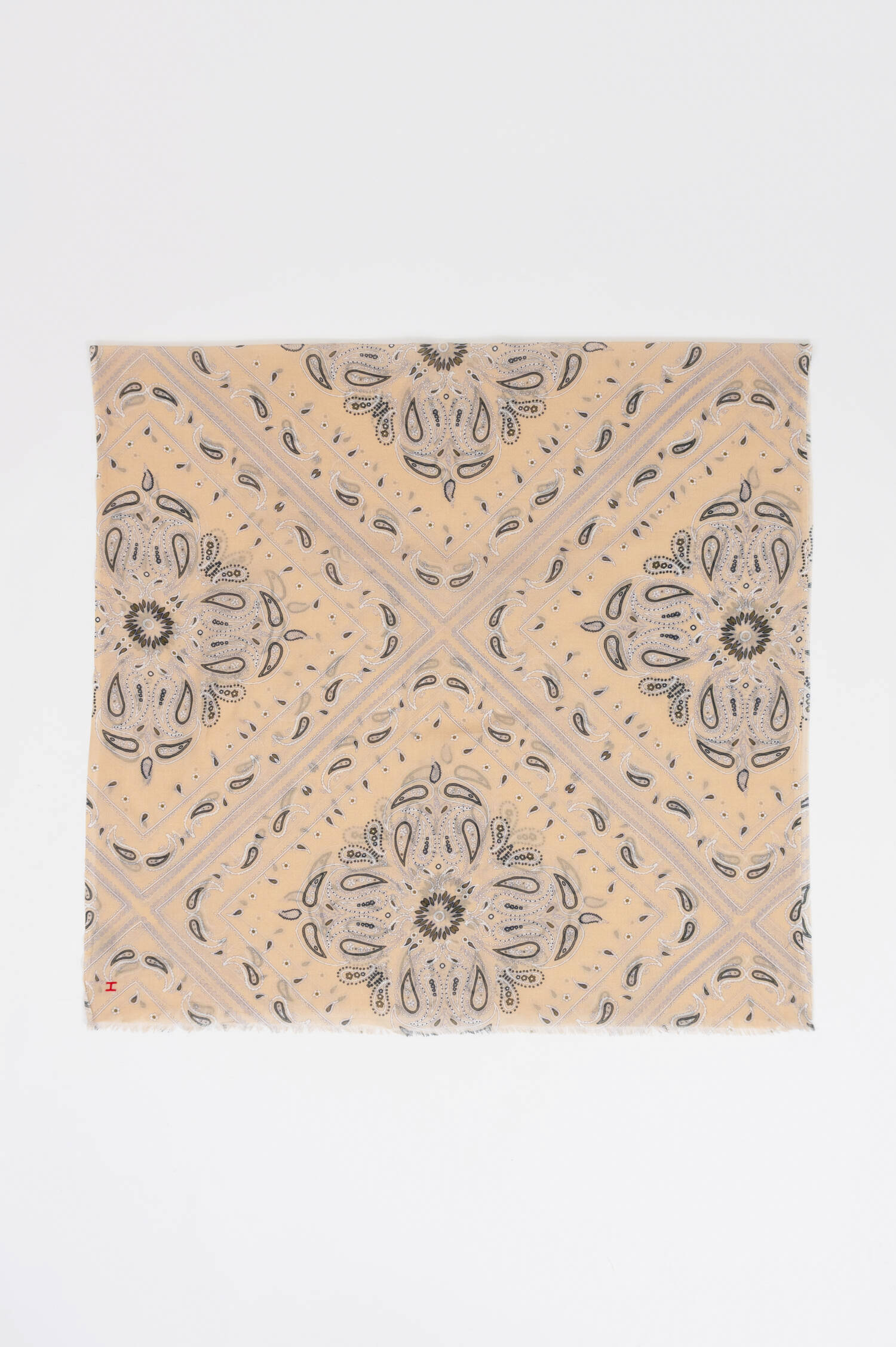 Gemustertes Tuch SARONG BANDANAS in Beige