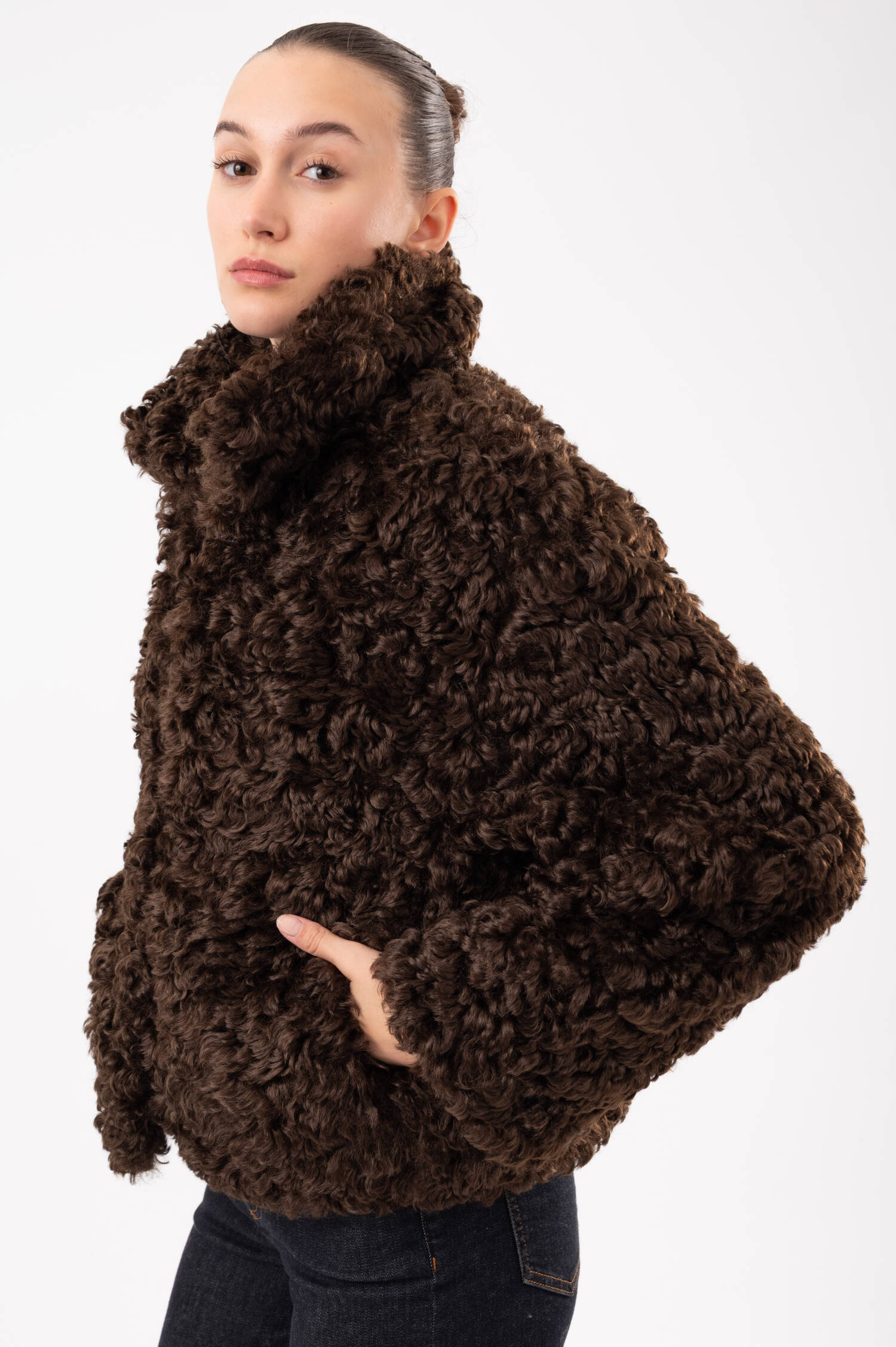 Faux-Fur-Jacke in Braun Faux-Fur-Jacke in Braun
