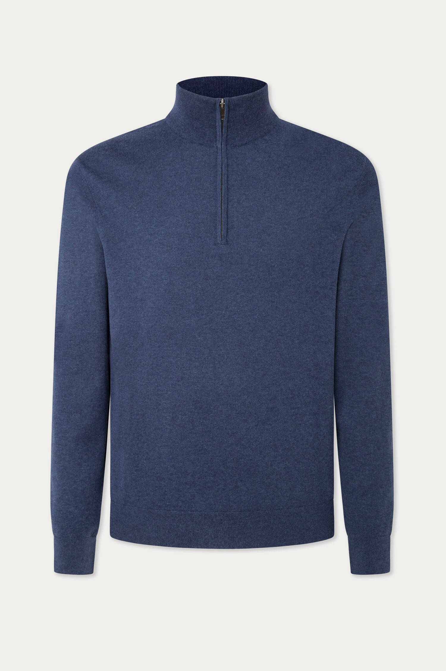 Pullover aus Kaschmir und Baumwolle in Dunkelblau Pullover aus Kaschmir und Baumwolle in Dunkelblau