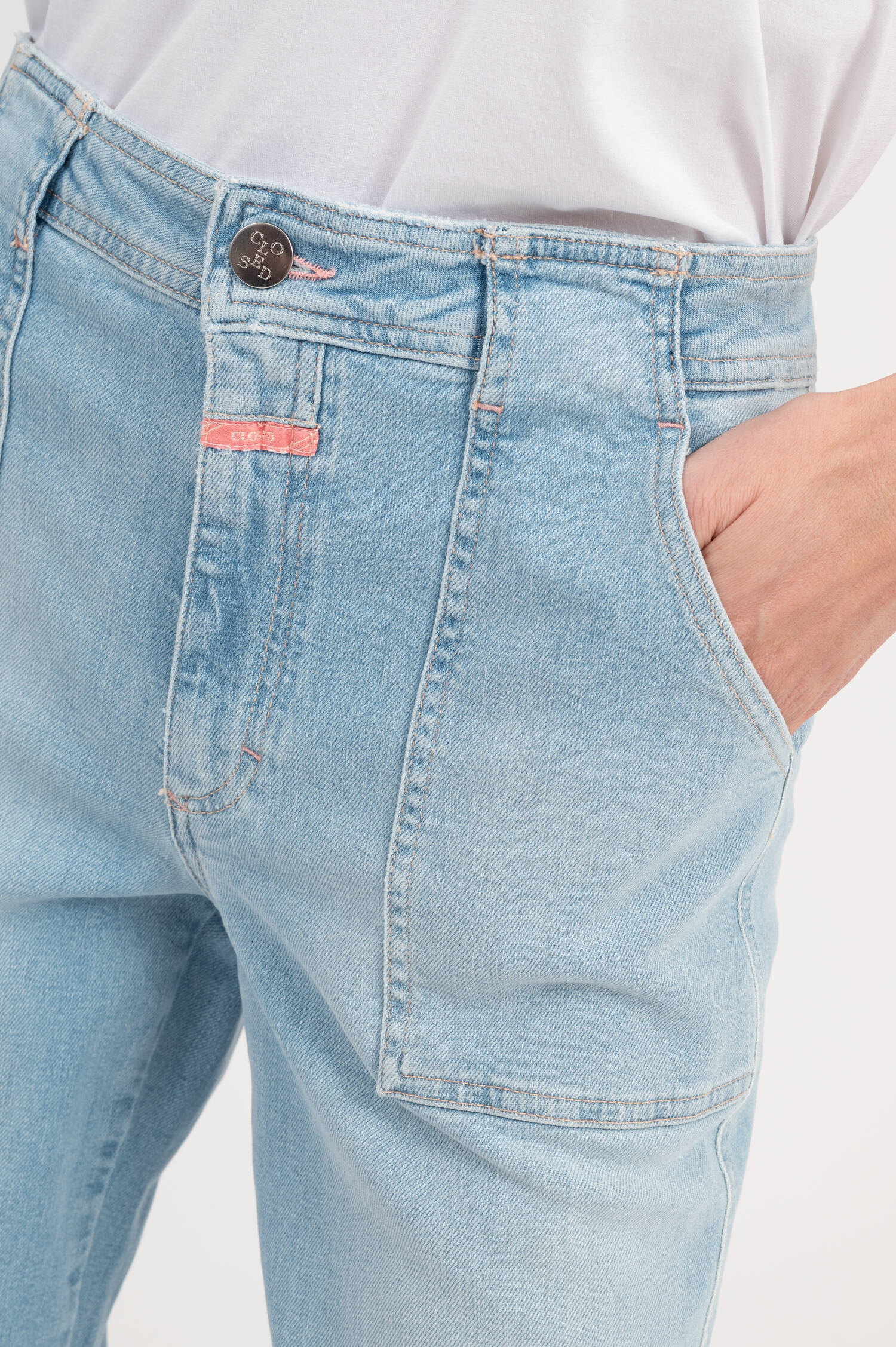 Wide Leg Jeans ARIA in Hellblau