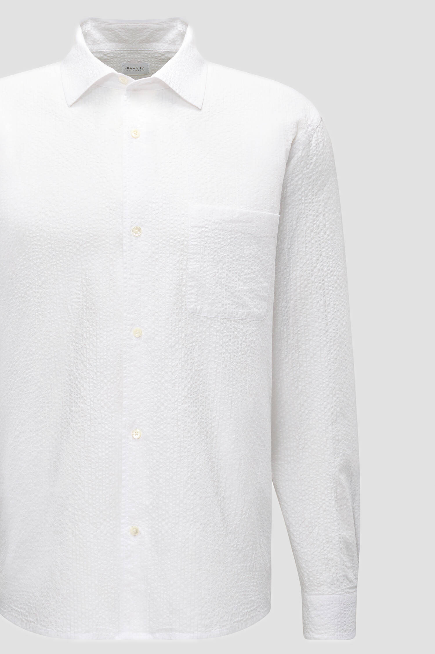 Hemd CLOUDY SEERSUCKER in Weiß