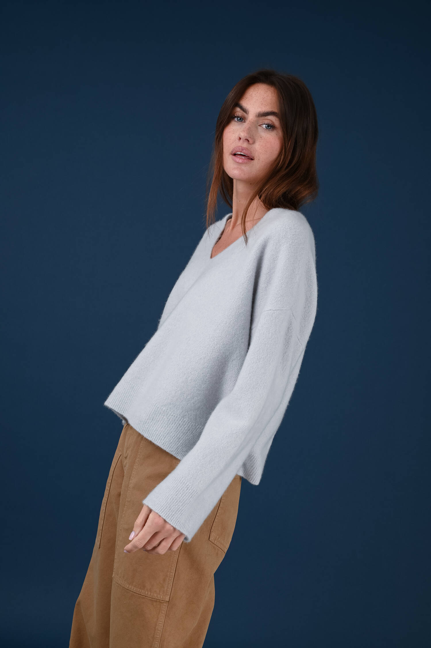 Cashmeremix Pullover SEMADARA in Grau Cashmeremix Pullover SEMADARA in Grau