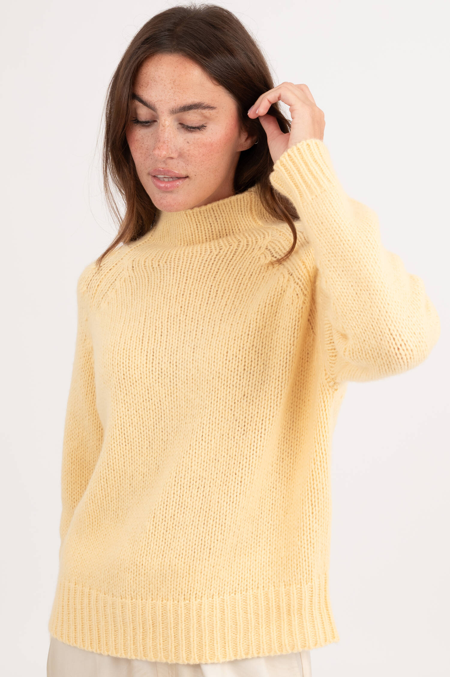 Cashmere Pullover in Hellgelb Cashmere Pullover in Hellgelb