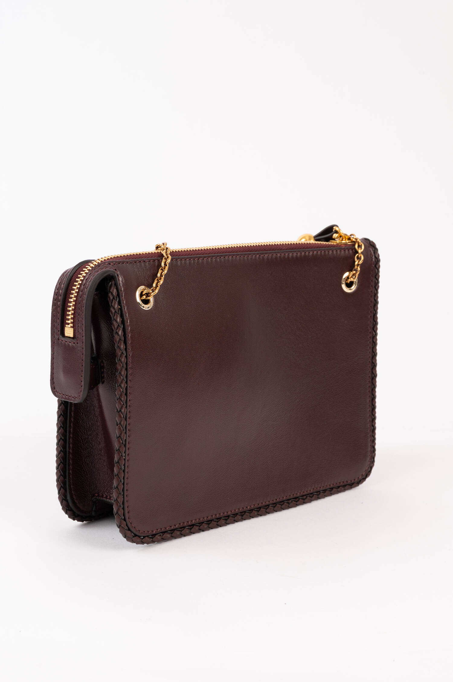 Tasche aus Leder in Marone