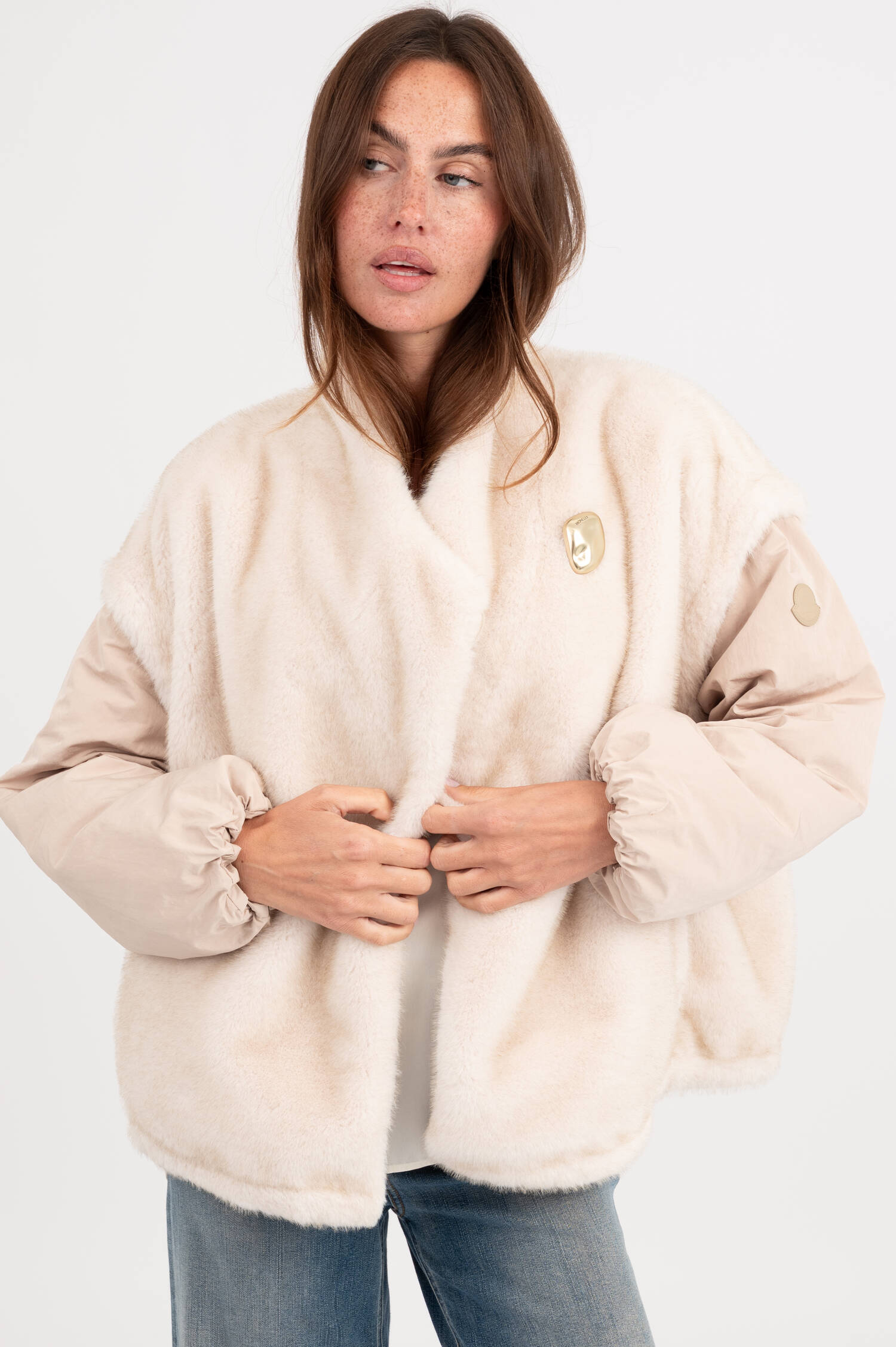 Wendejacke in Creme Wendejacke in Creme