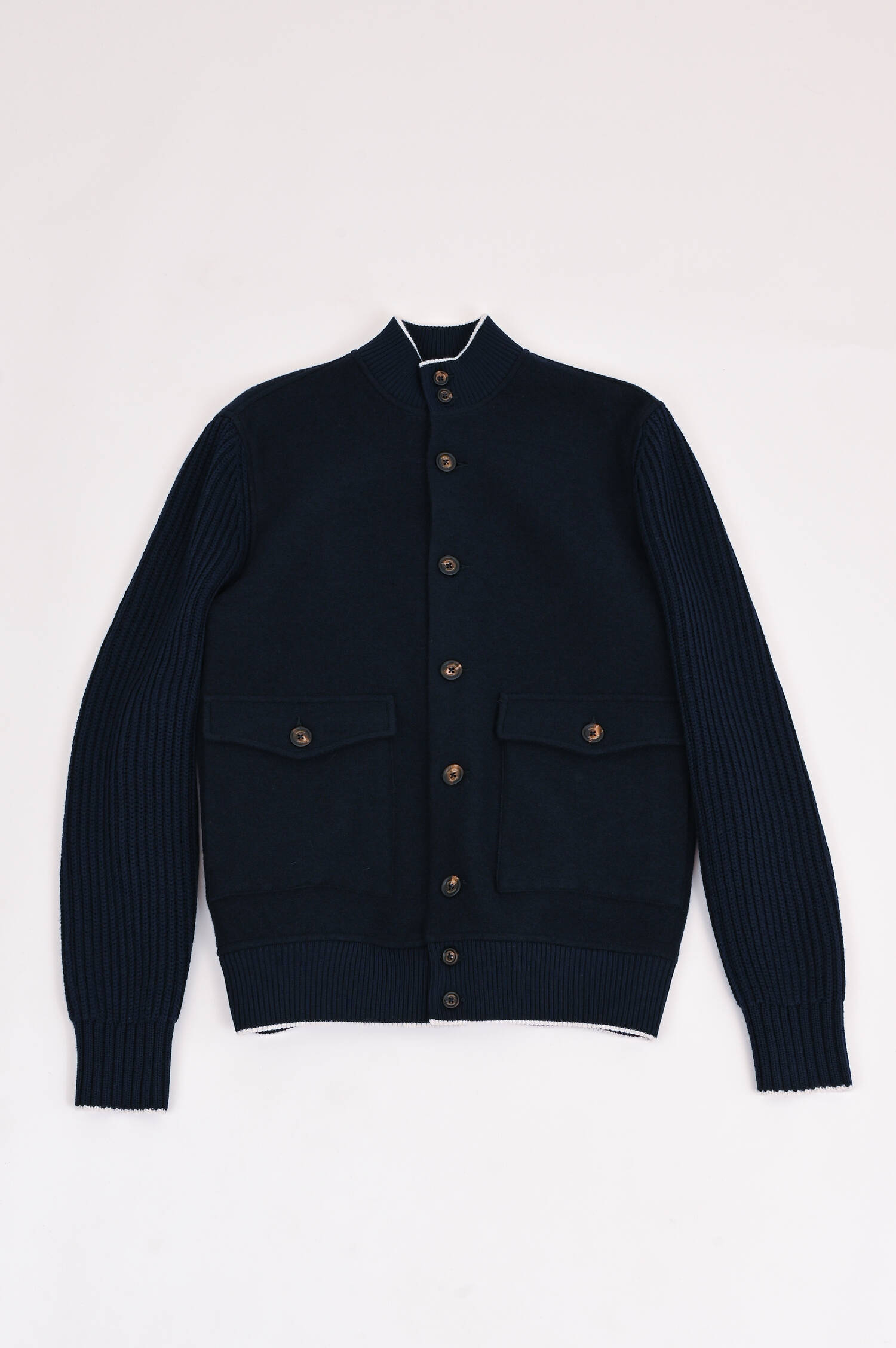 Collage-Jacke in Navy/Weiß Collage-Jacke in Navy/Weiß