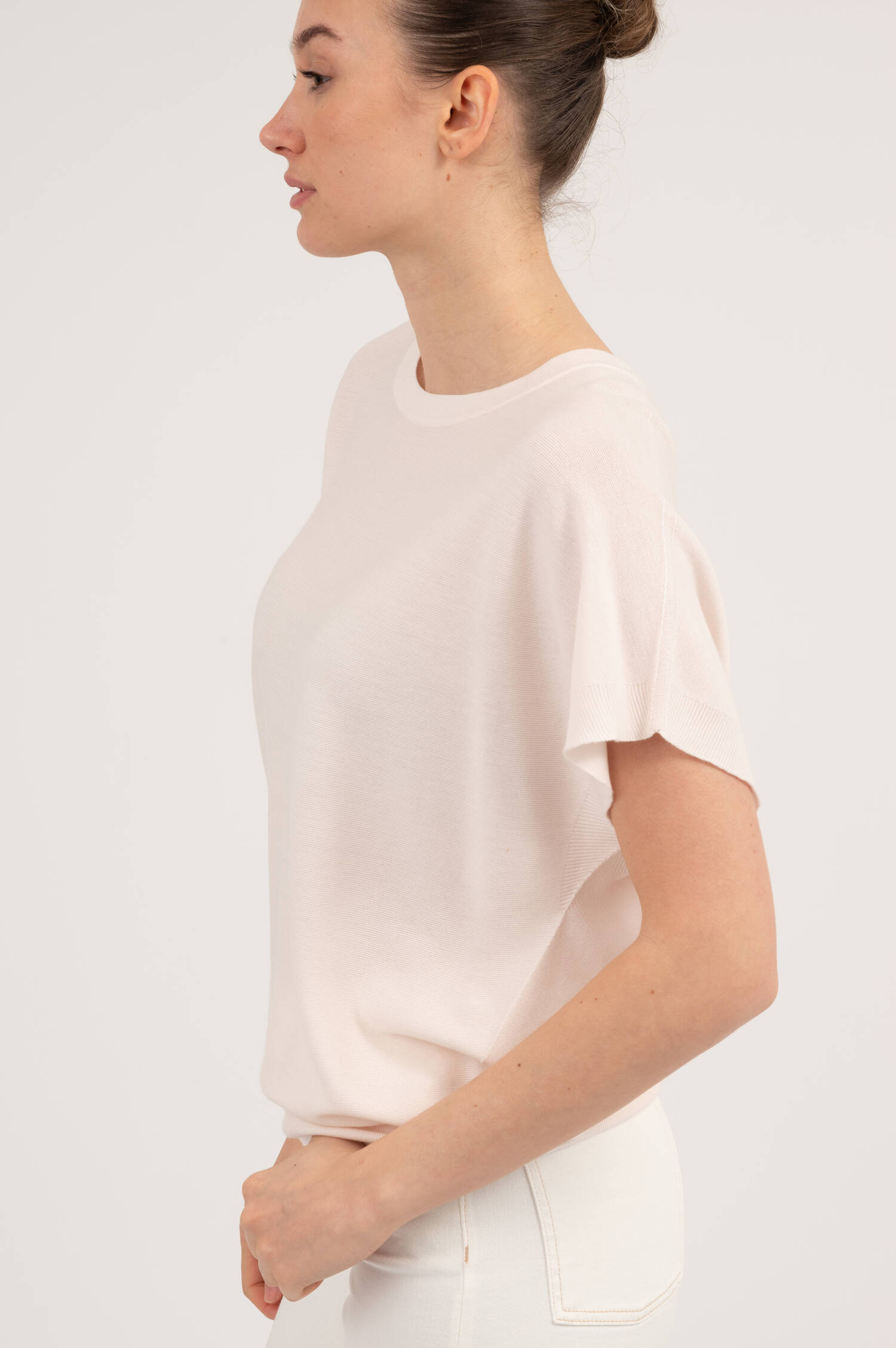 Poncho Pullover in Creme Poncho Pullover in Creme