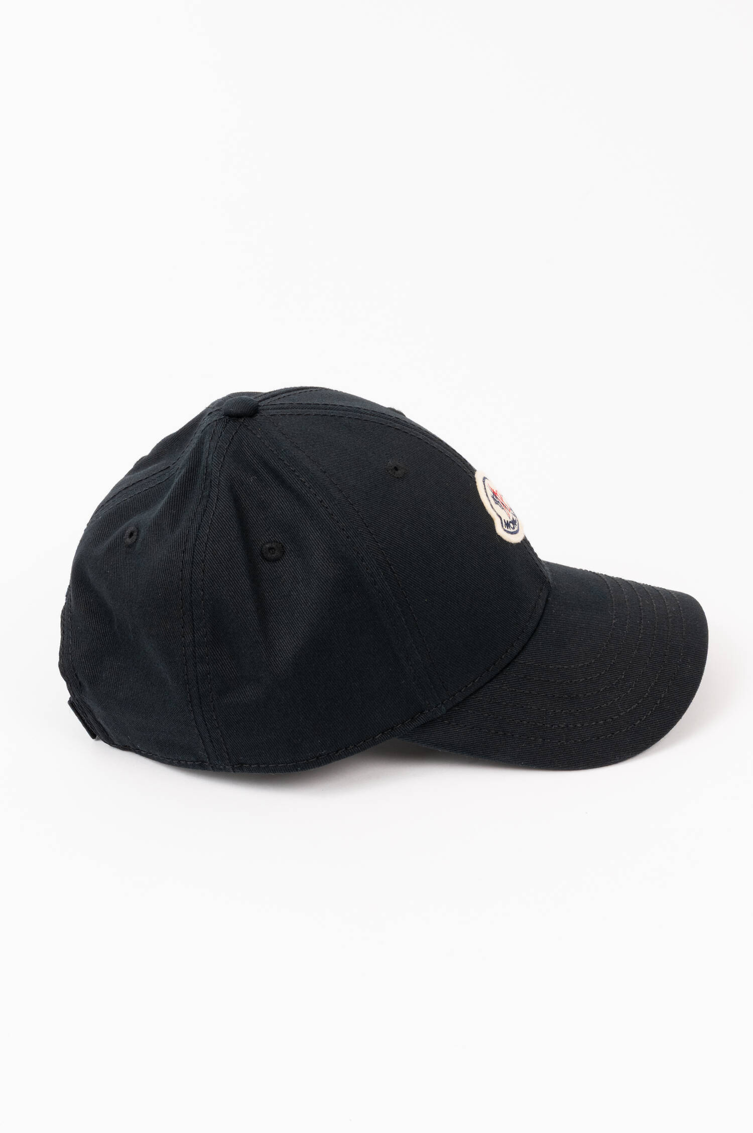 Basecap mit Moncler-Logo in Schwarz