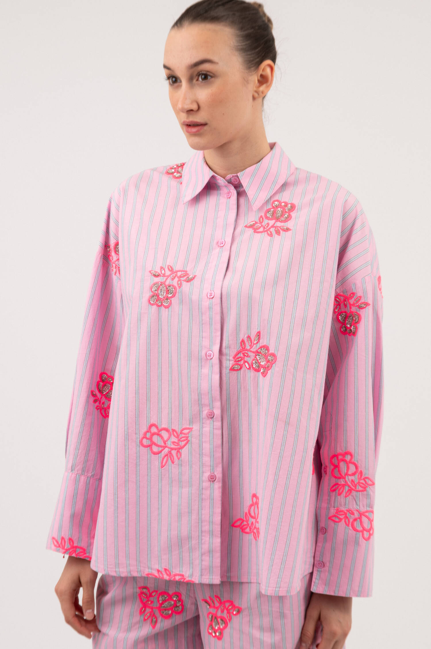 Oversize Bluse JALINKI in Rosa
