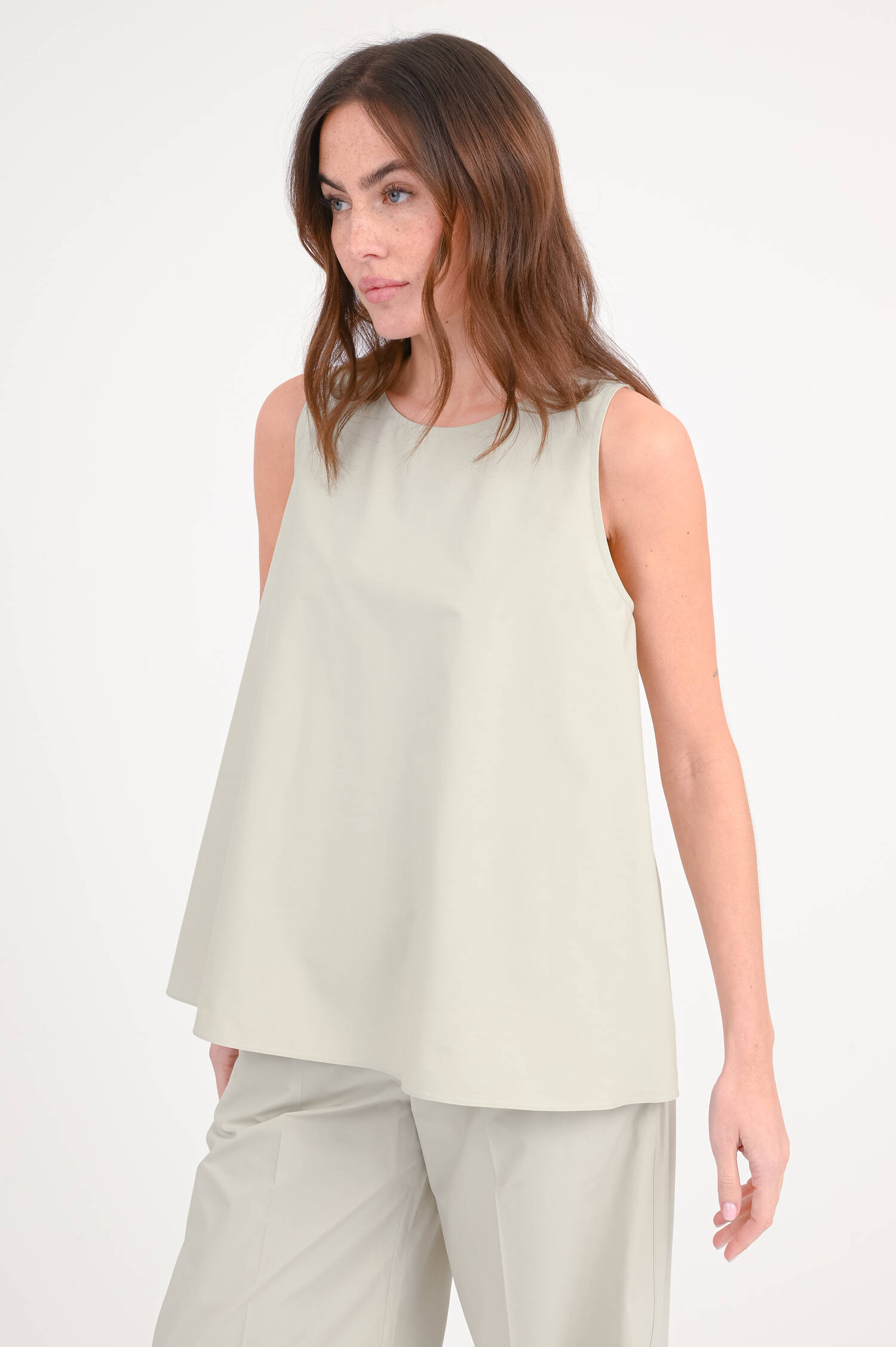 Top BRISTOL mit Knopfleiste in Sand