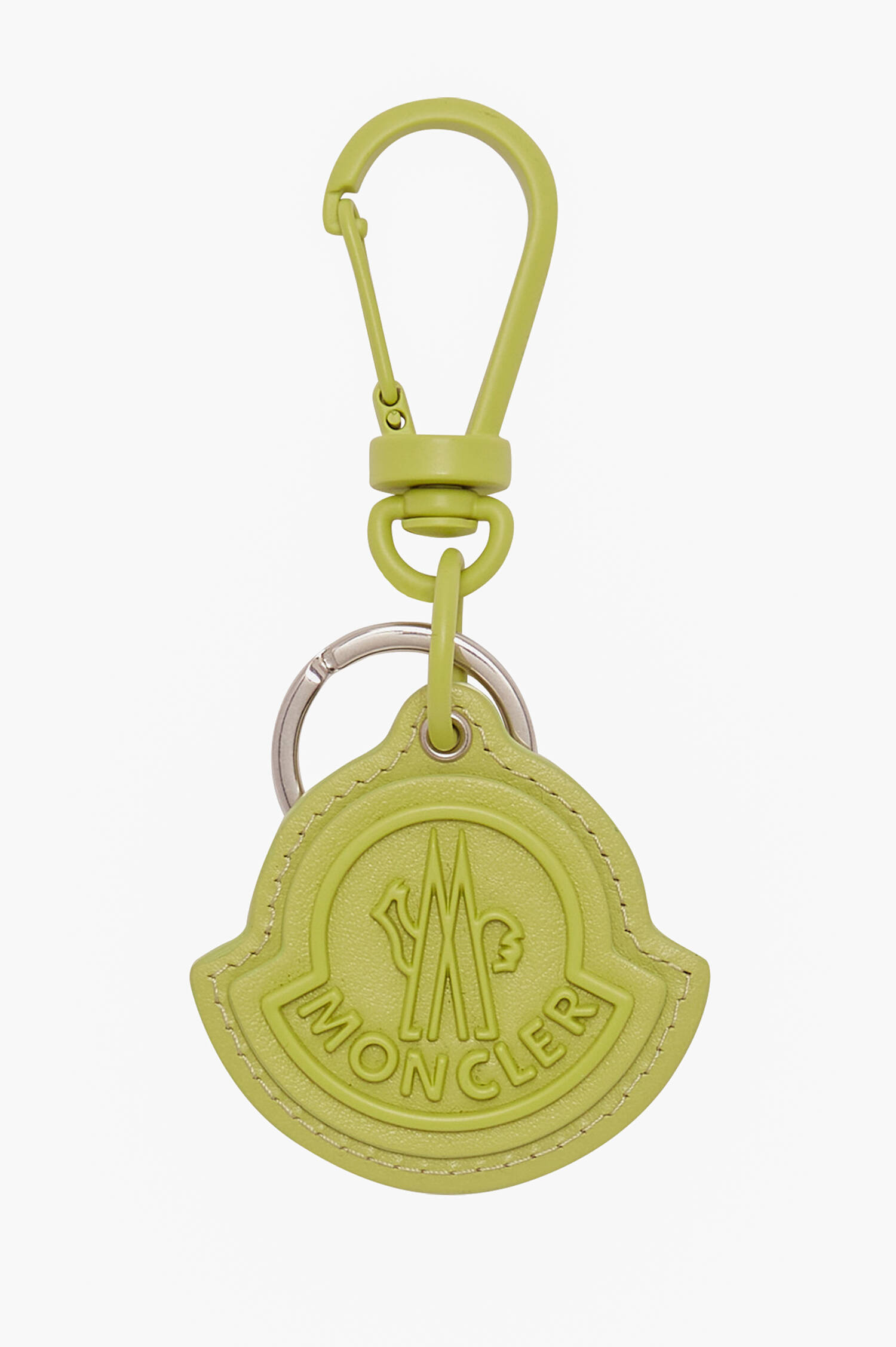Logo Schlüsselanhänger aus Leder in Apfelgrün