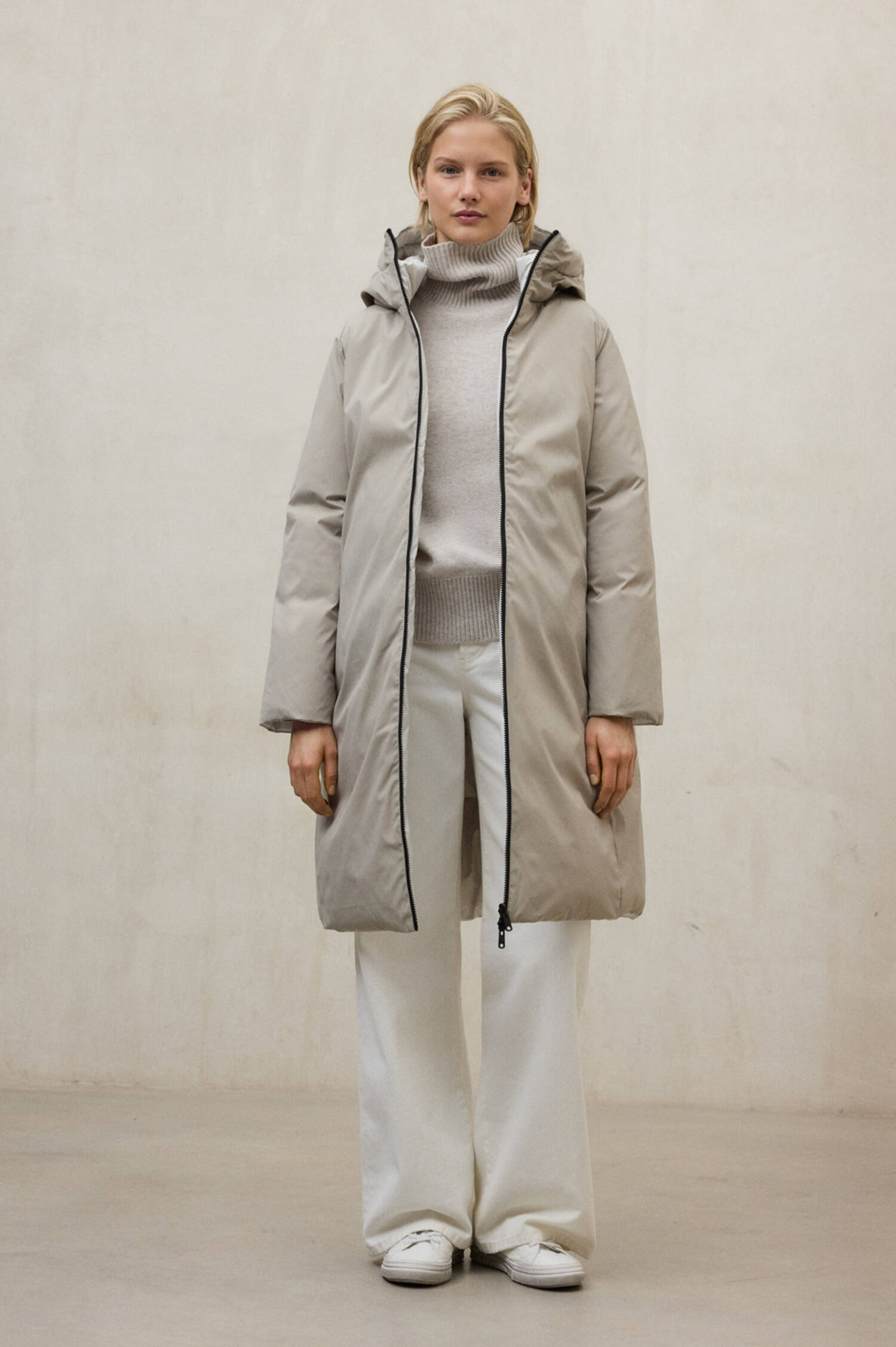 Wendemantel BARU in Weiß/Beige