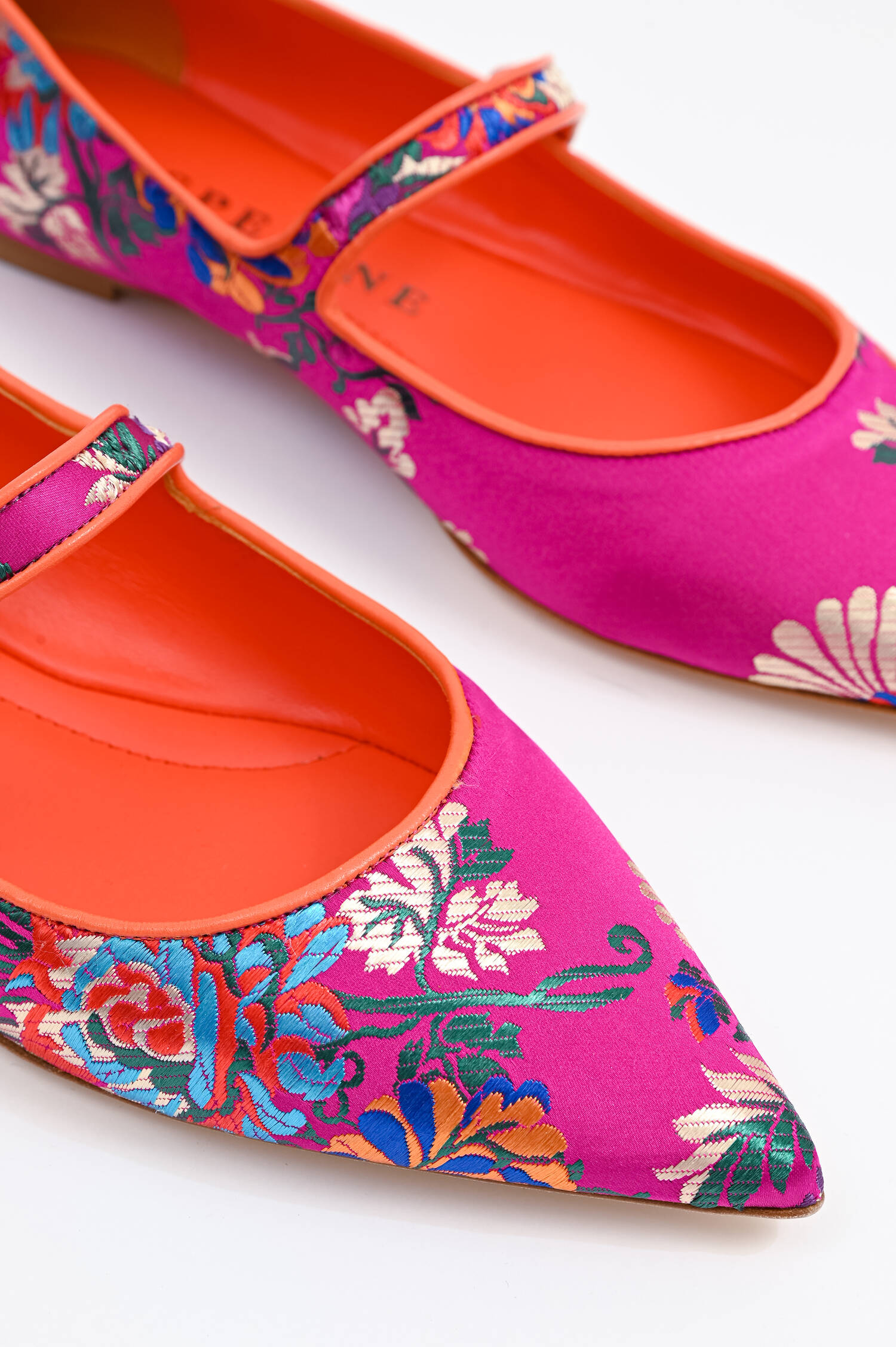 Ballerina BARBARA mit Riemchen in Arancio