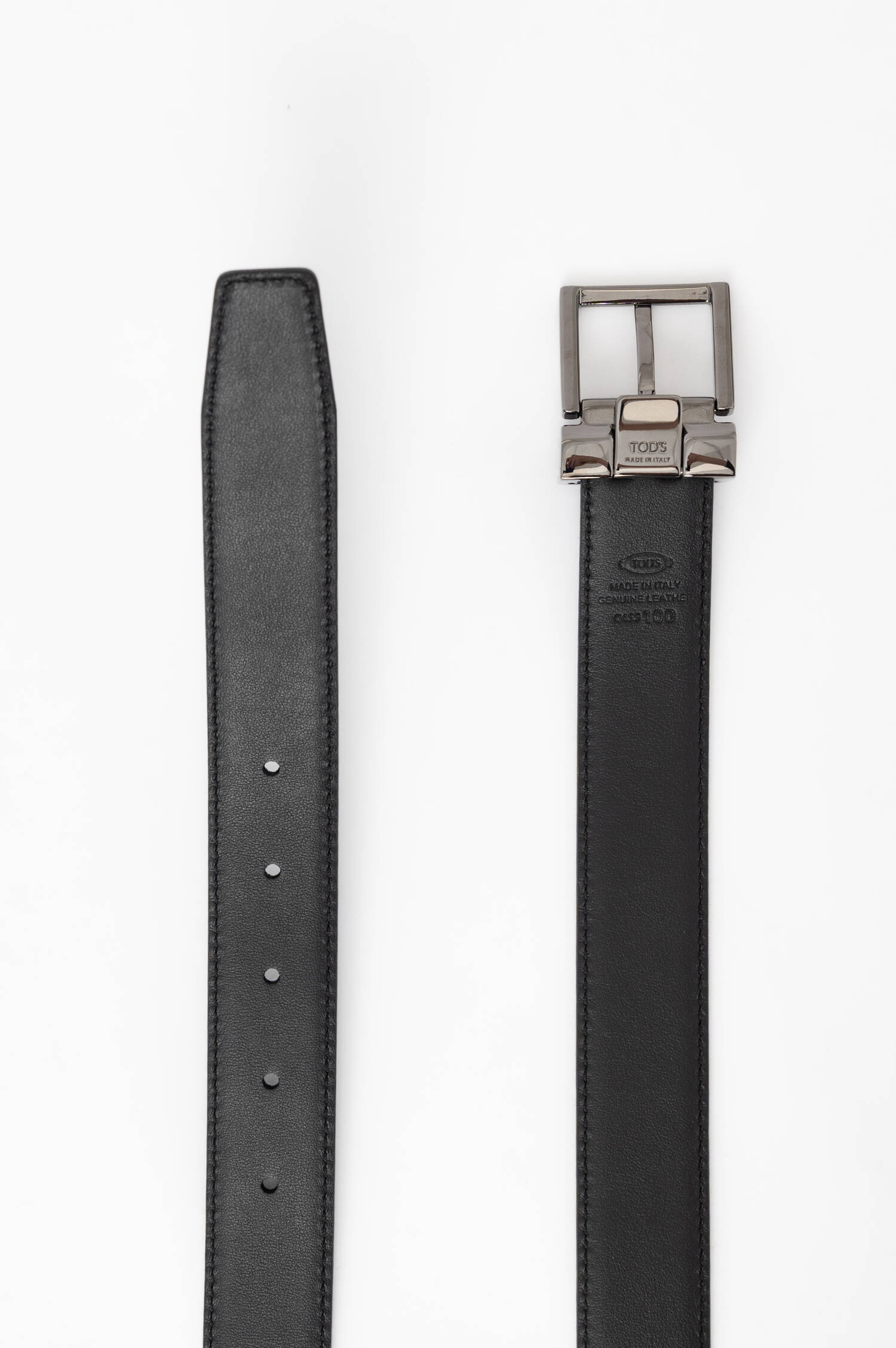 Wendbarer Ledergürtel in Navy